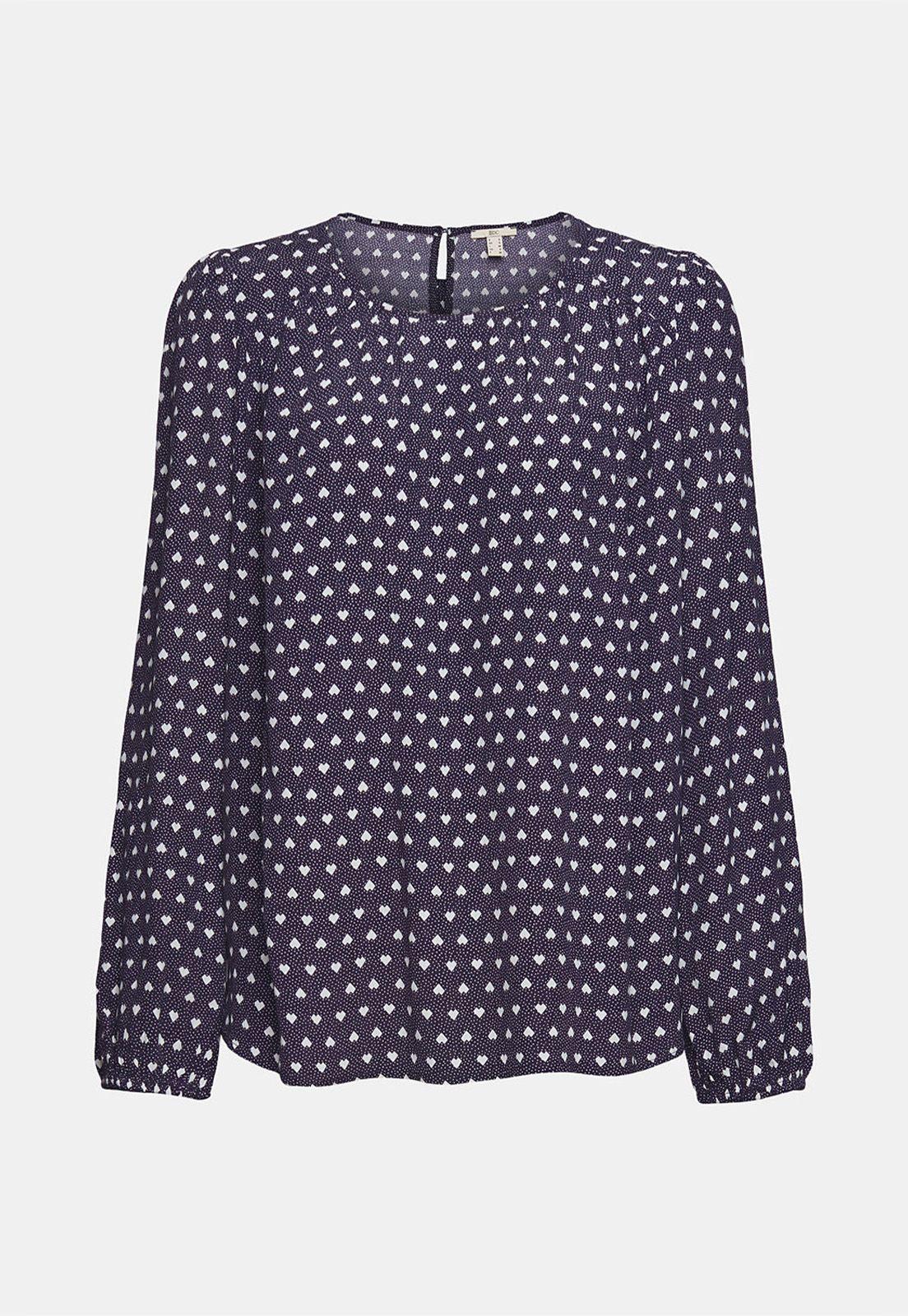 Blusa Con Estampado Allover Esprit invierno-3