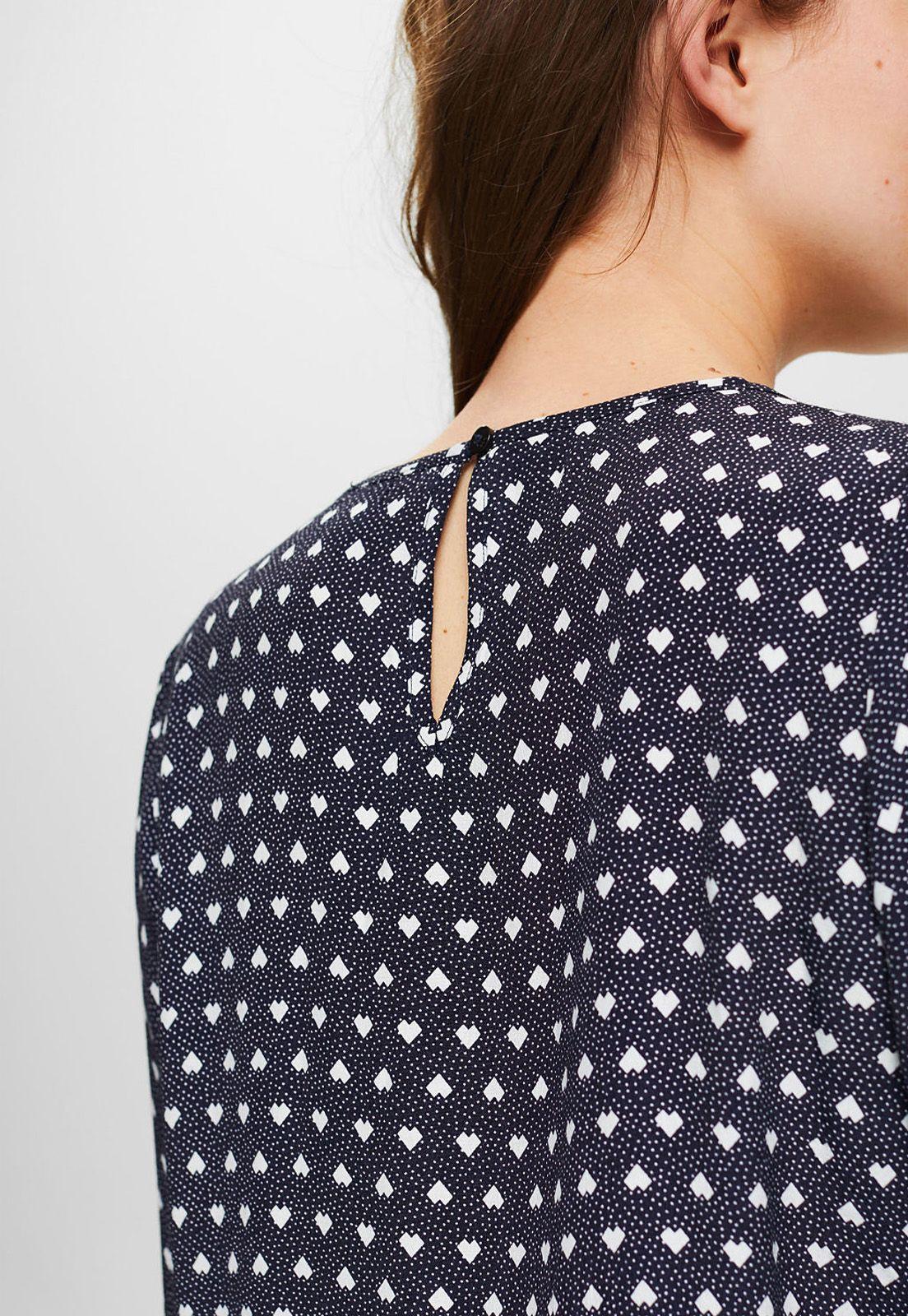 Blusa Con Estampado Allover Esprit invierno-2