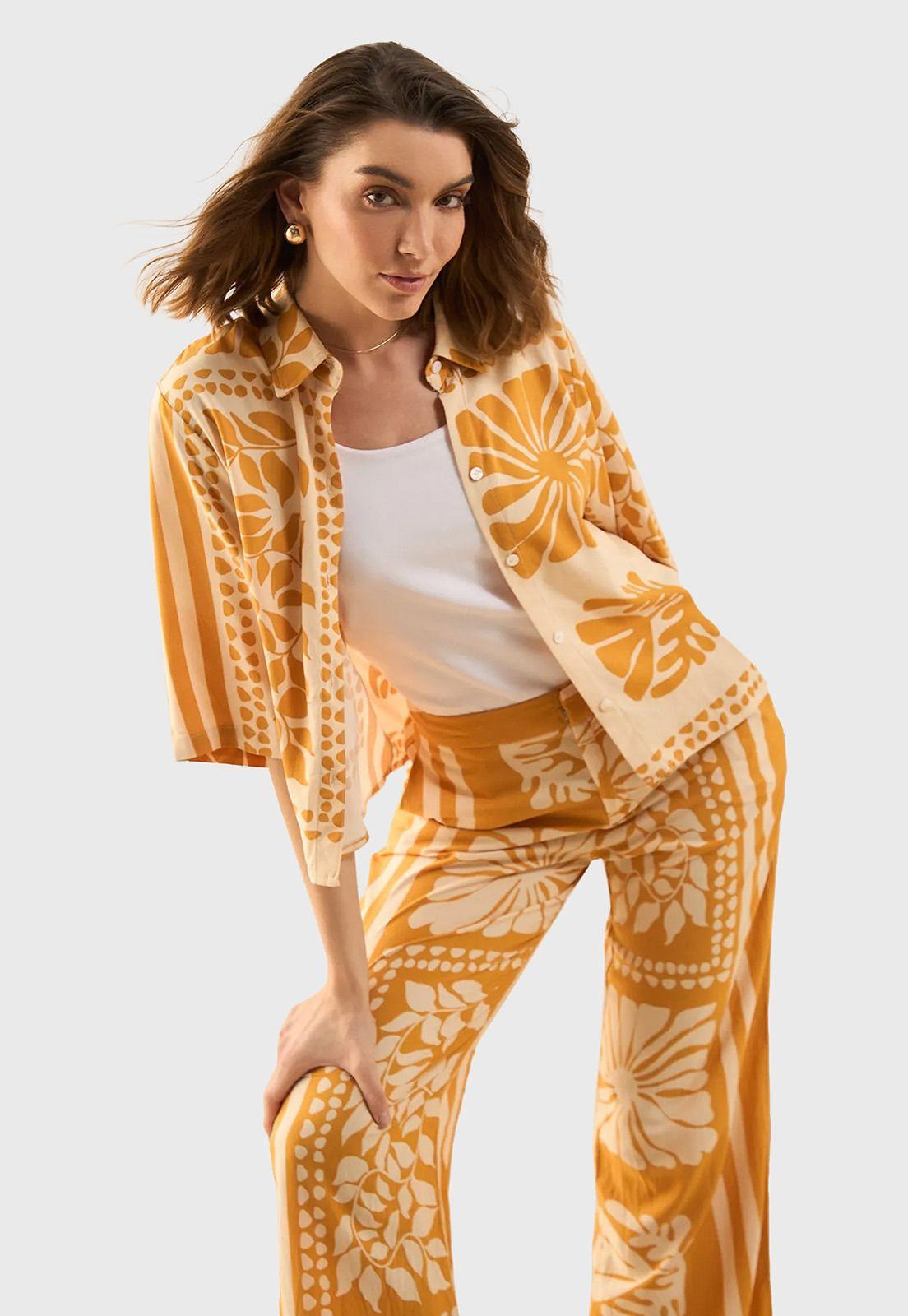 Pantalón Estampado Mujer Esprit 631G012-4