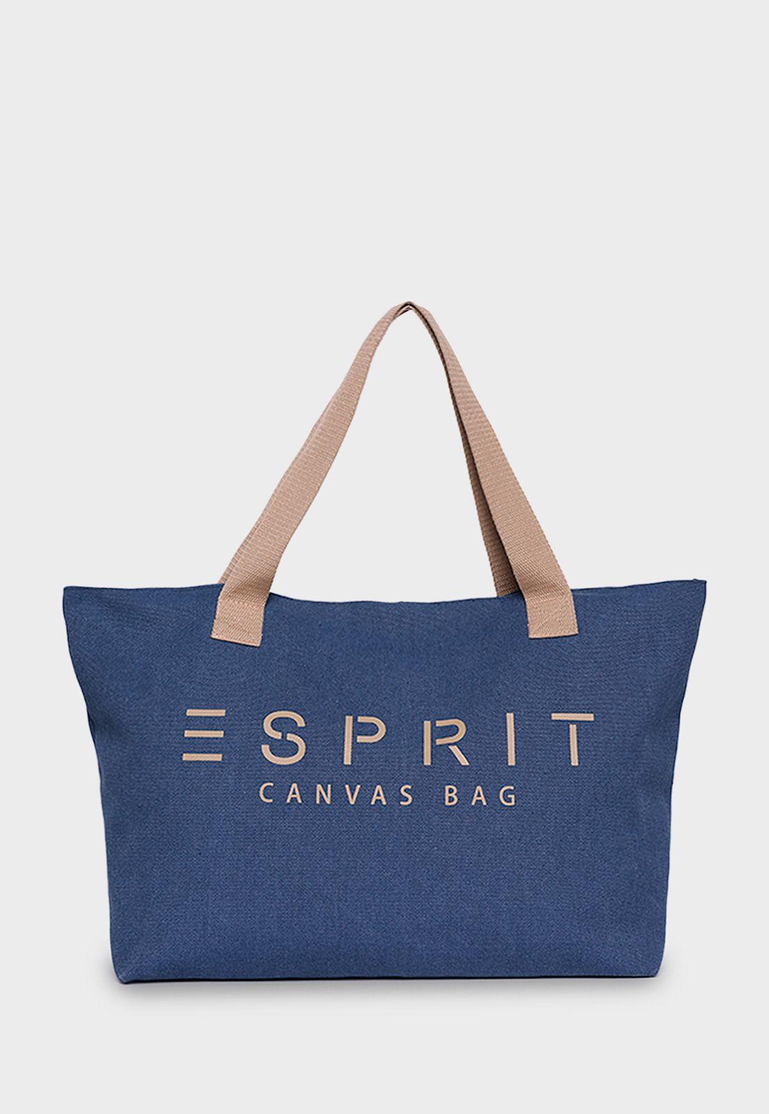 Bolso De Lona Esprit Azul marino-0