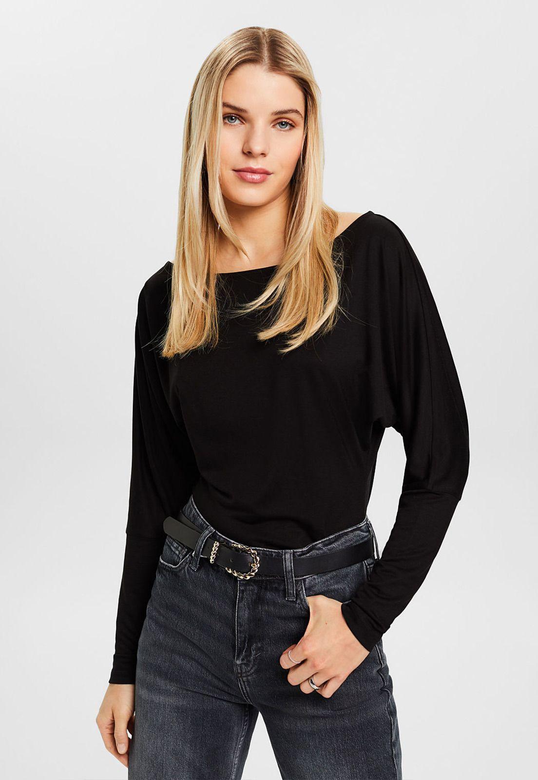 Polera Con Mangas tipo Murciélago Mujer Esprit 014EE1K340-0