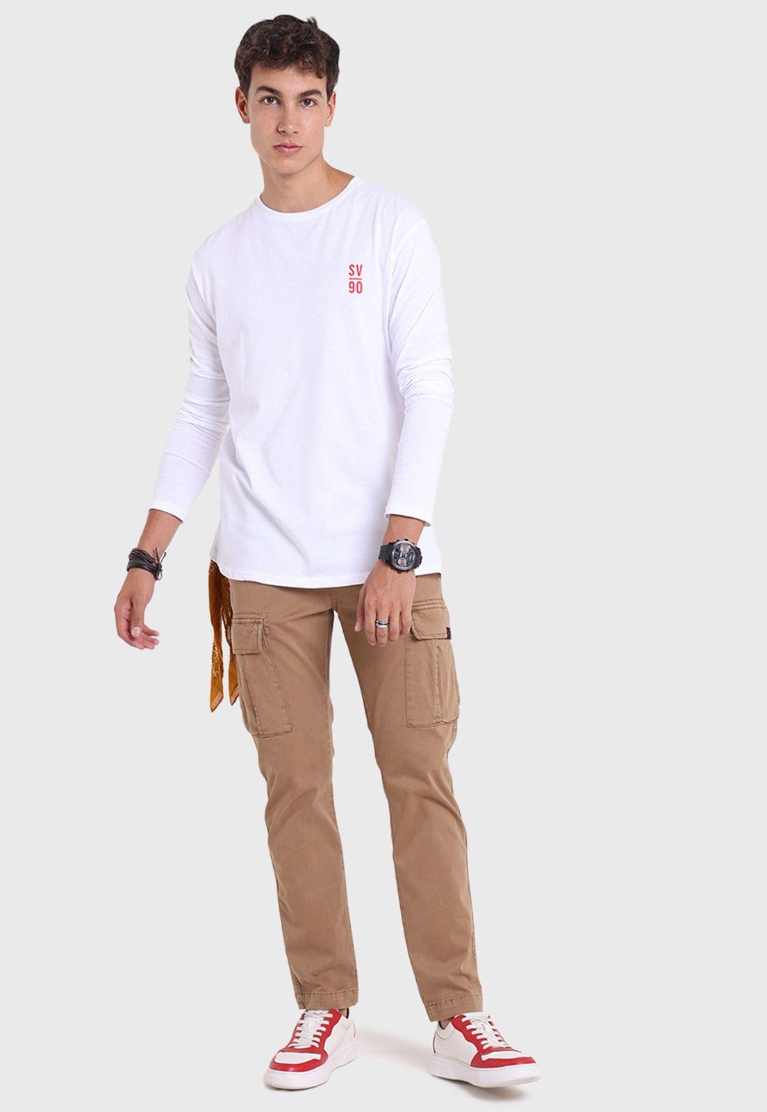 Polera Manga Larga Hombre Soviet SPO2732BL-0