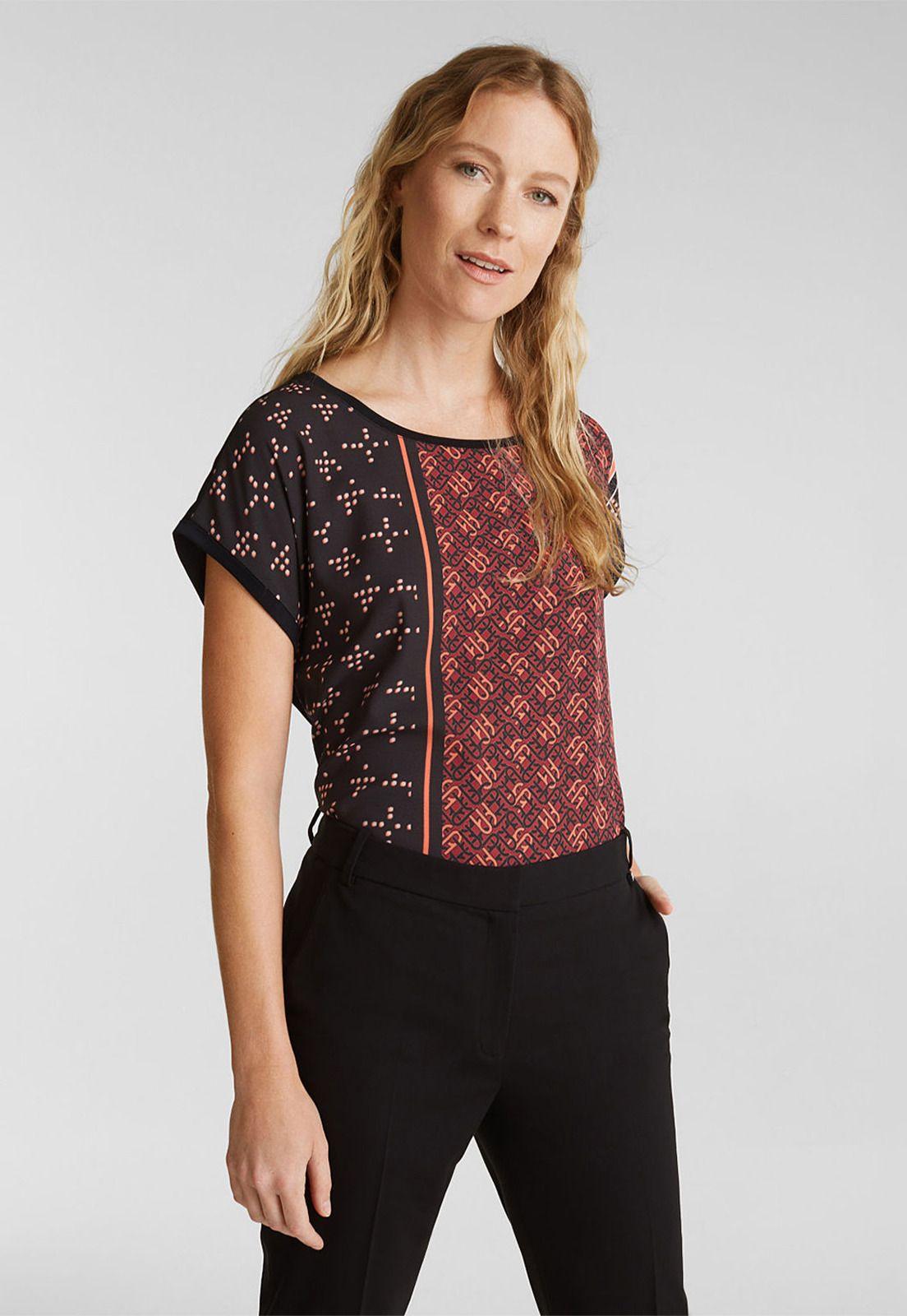 Polera Mujer Manga Corta Estampada Esprit-2