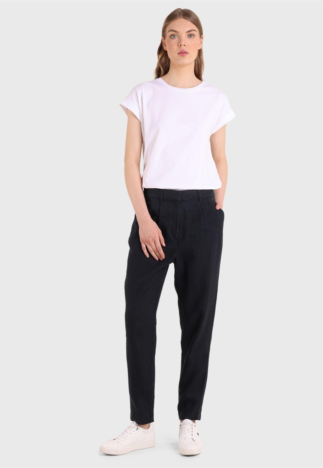 Pantalón Skinny De Lino Mujer Esprit-3