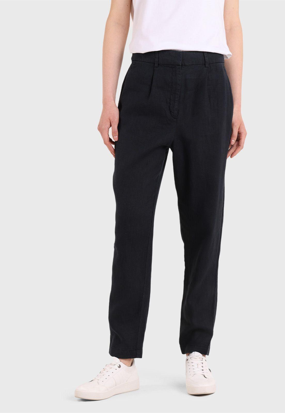 Pantalón Skinny De Lino Mujer Esprit-0