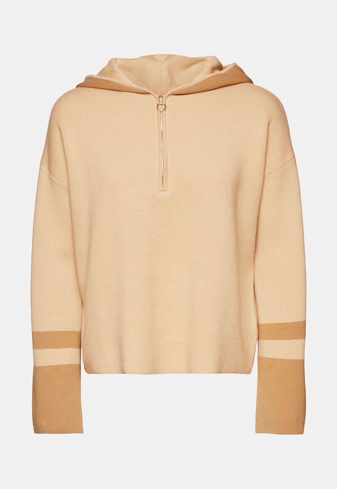 Sweater Con Capucha y Lineas Mujer Esprit-3