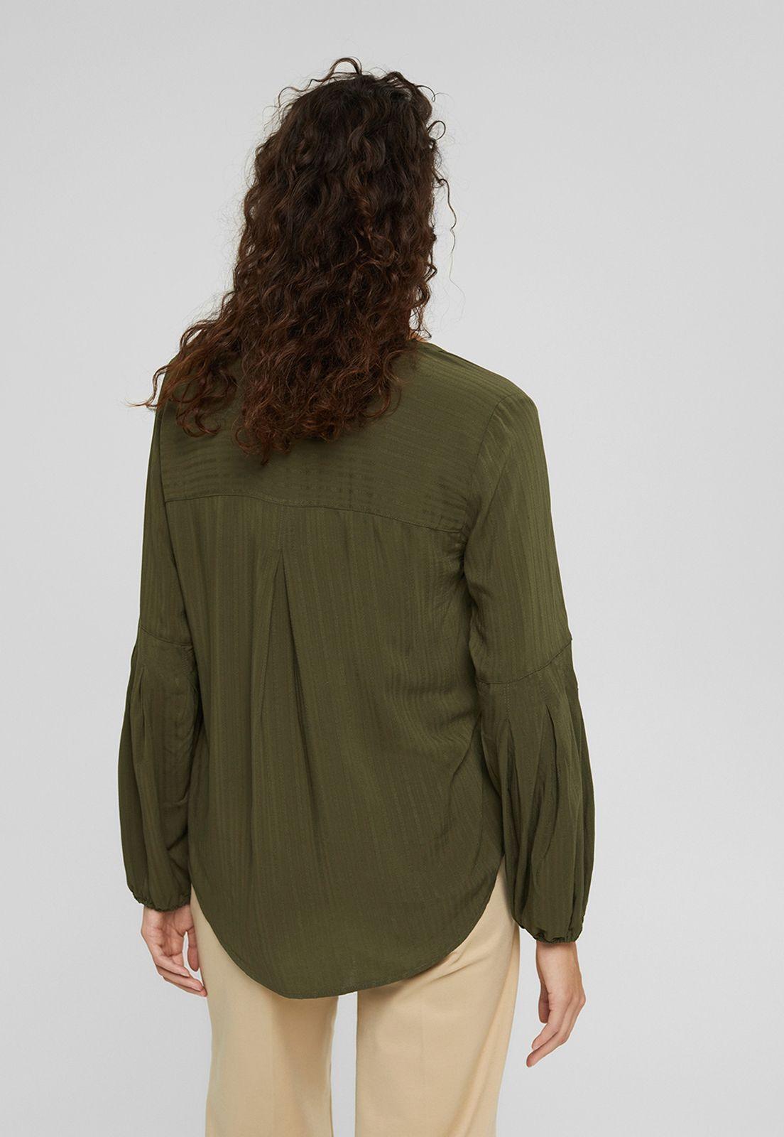 Blusa Con Textura De Rayas Esprit-1
