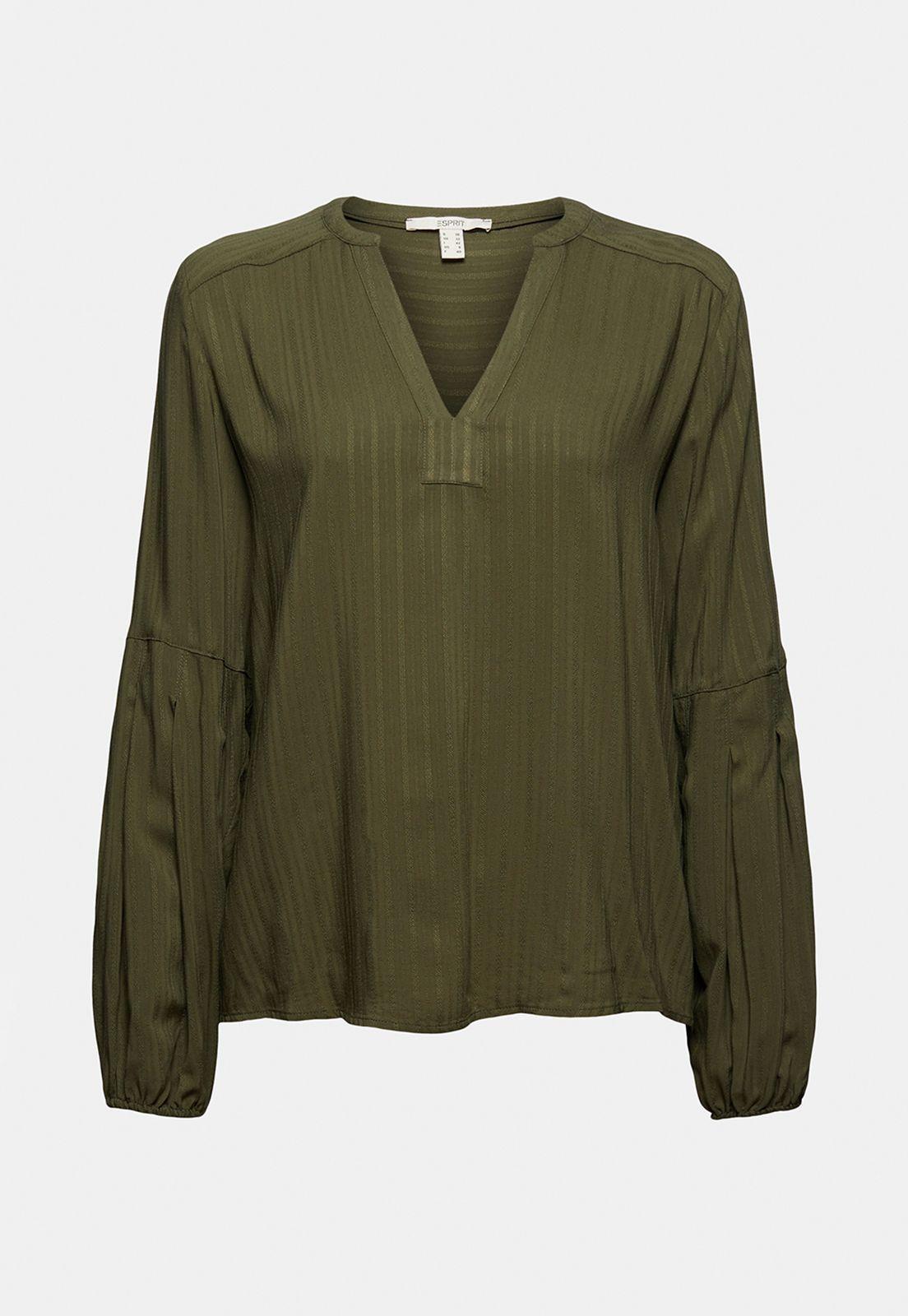 Blusa Con Textura De Rayas Esprit-3