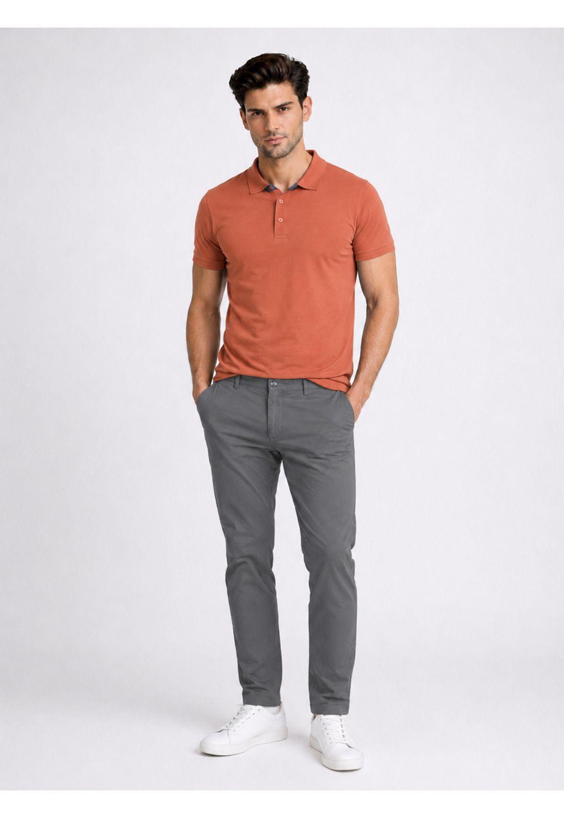 Pantalón Chino Spandex Regular Fit Gris Piero Butti PBDVB01GR-2