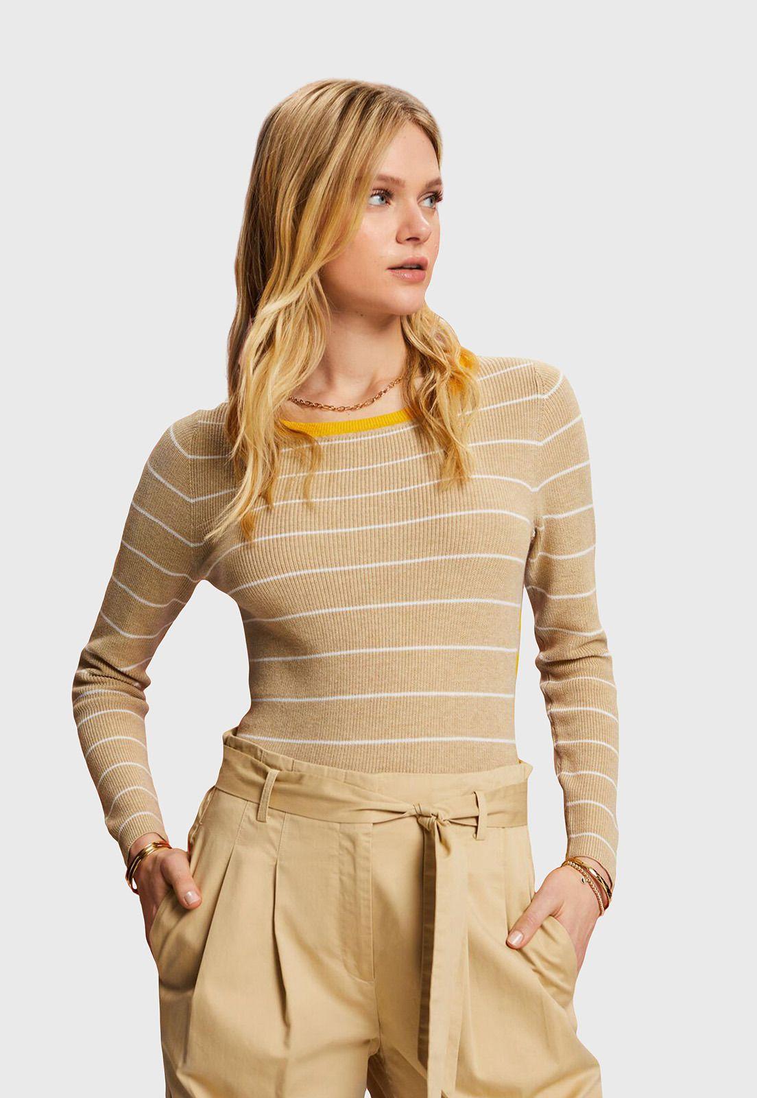 Sweater A Rayas Mujer Esprit-0