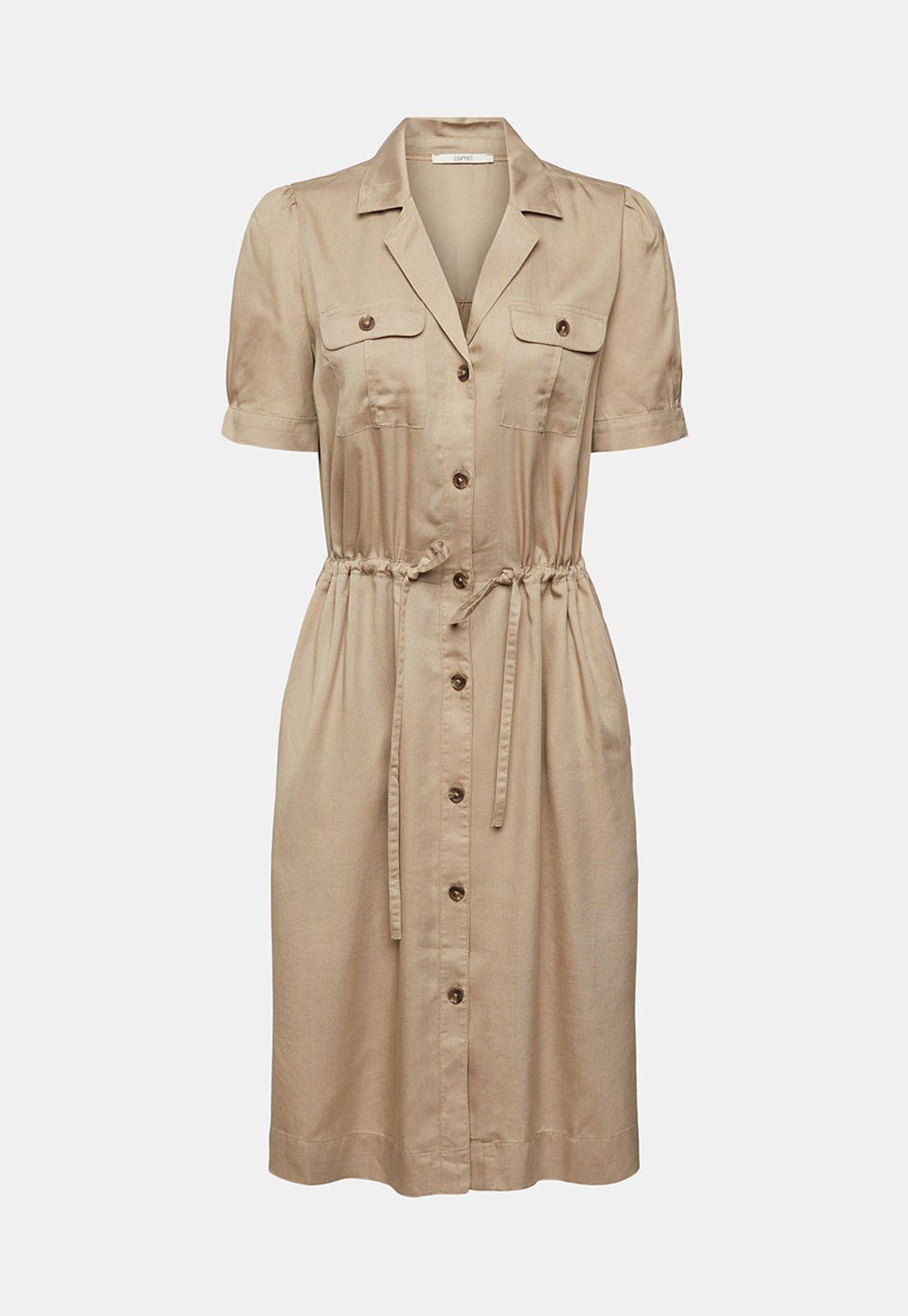Vestido Midi Con Cordón Esprit-3