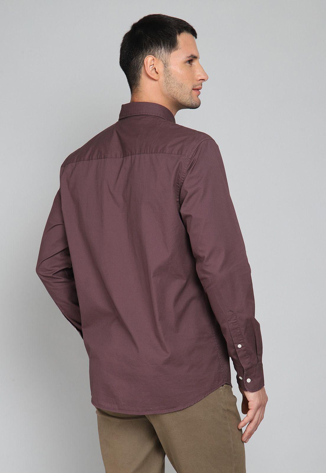 Camisa Lisa Manga Larga Arrow-1