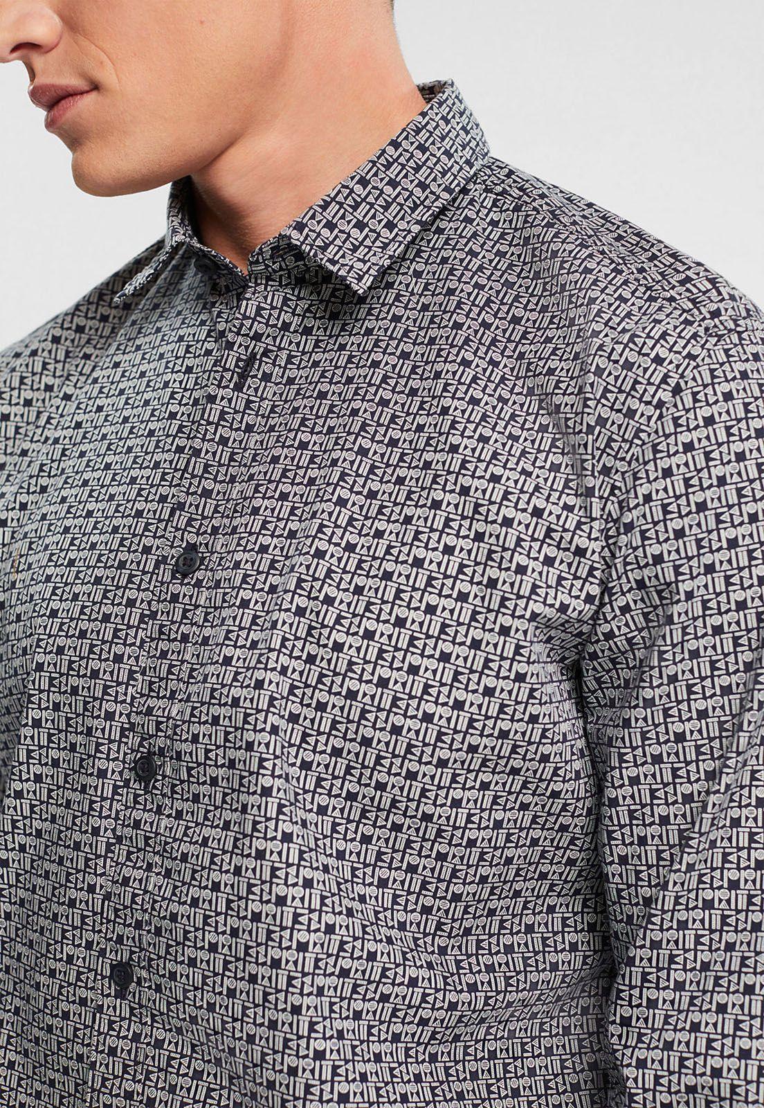 Camisa De Corte Ceñido Hombre Esprit-2