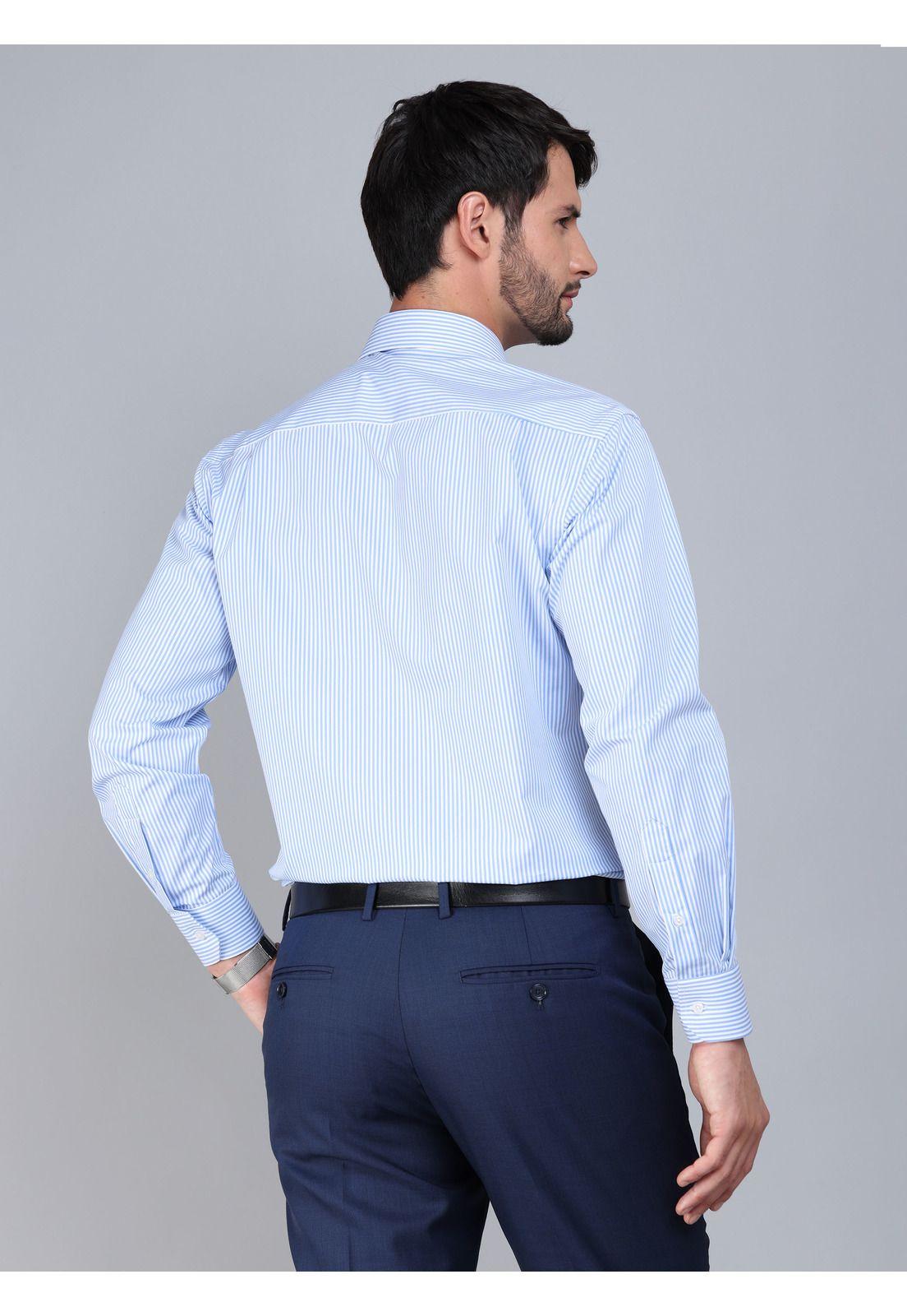 Camisa Formal Spandex Slim Fit Celeste Arrow ARM0511BL-2