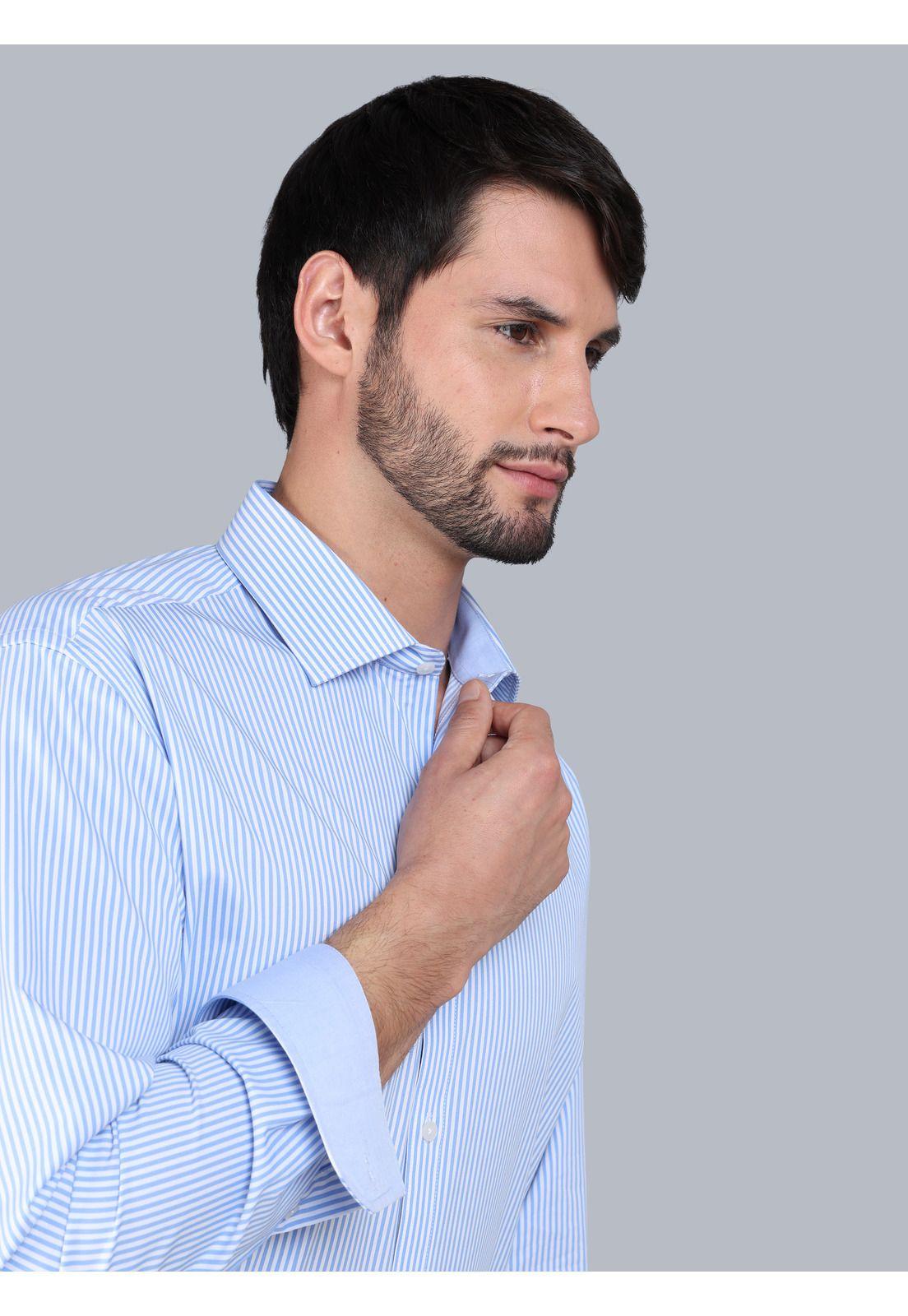 Camisa Formal Spandex Slim Fit Celeste Arrow ARM0511BL-3