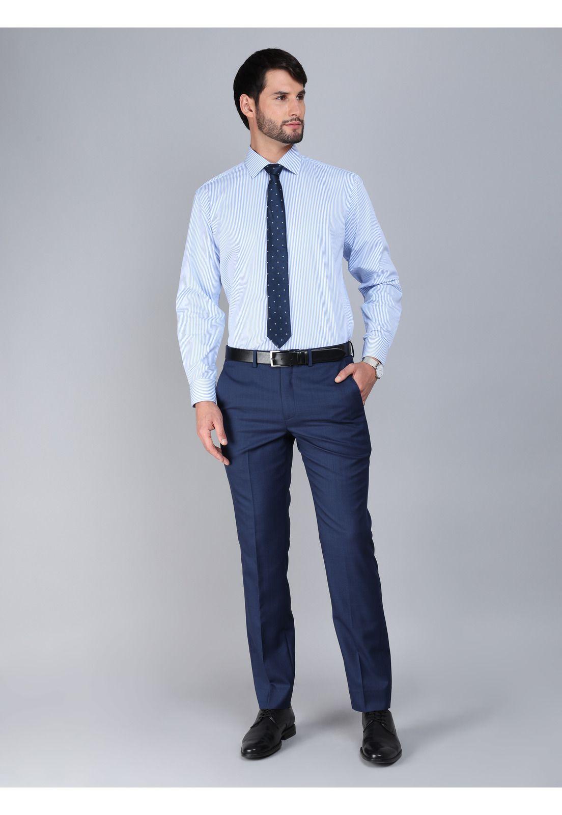 Camisa Formal Spandex Slim Fit Celeste Arrow ARM0511BL-4