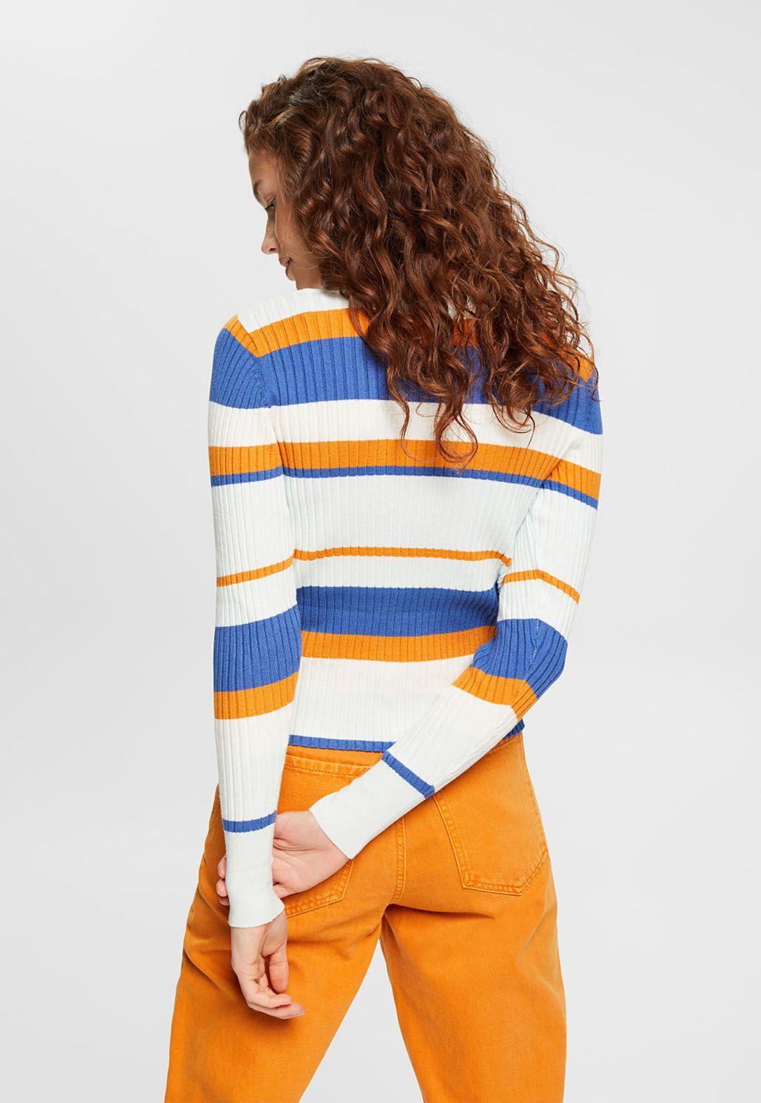 Sweater A Rayas Escote Redondo Mujer Esprit Multicolor-1