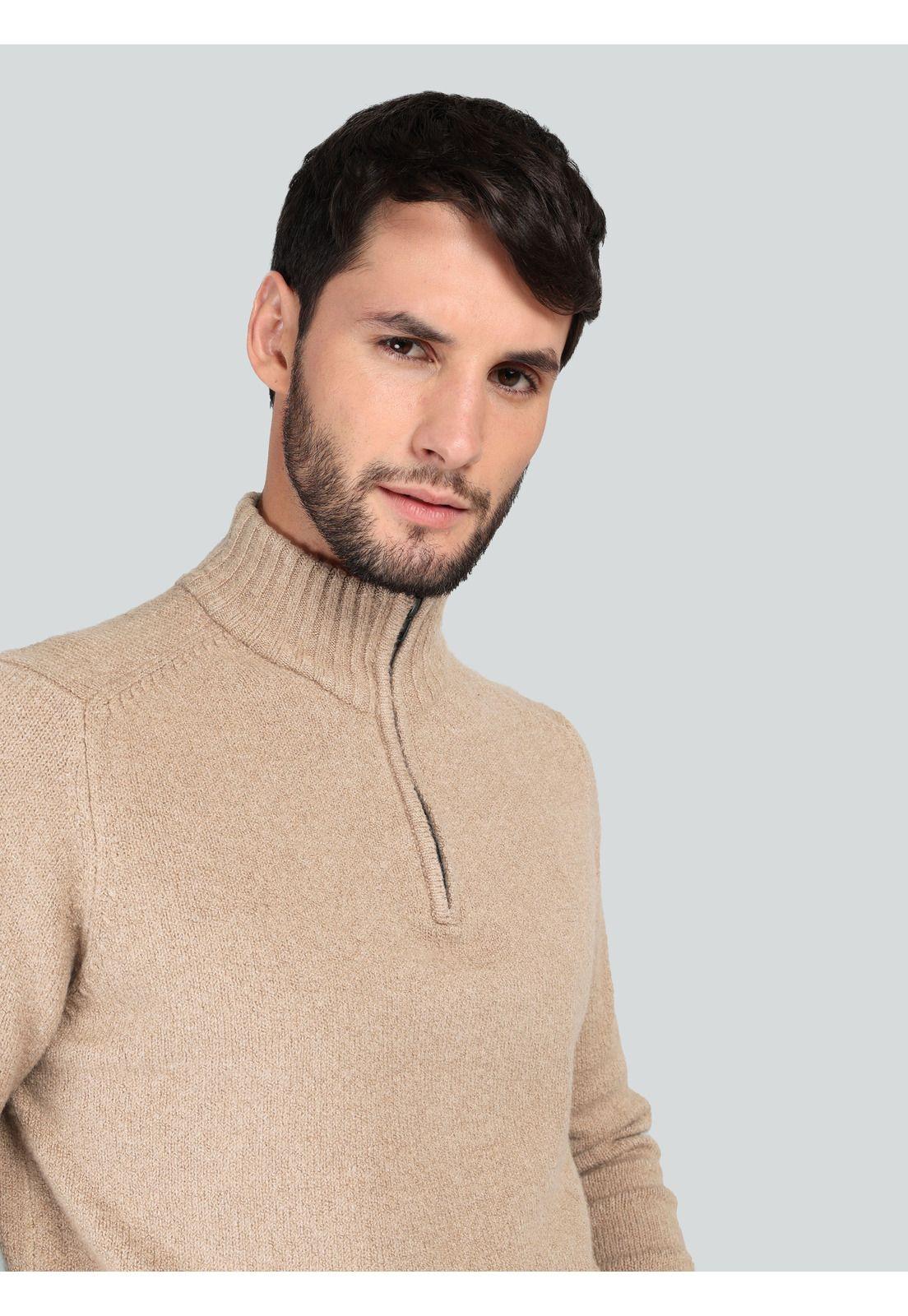 Sweater Texturado Regular Fit Beige Arrow SW33091BE-2