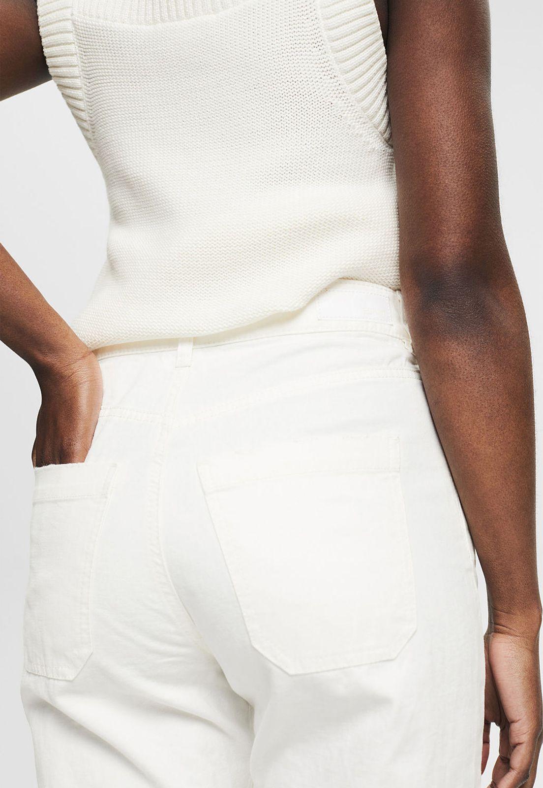 Con Cáñamo: Pantalón De Pierna Recta Esprit-2