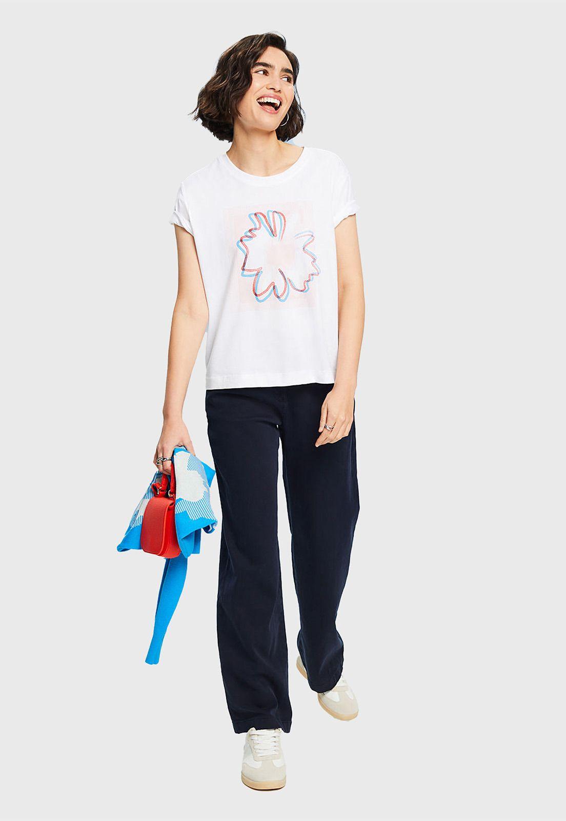 Polera Con Estampado Mujer Esprit 014EE1K319-2