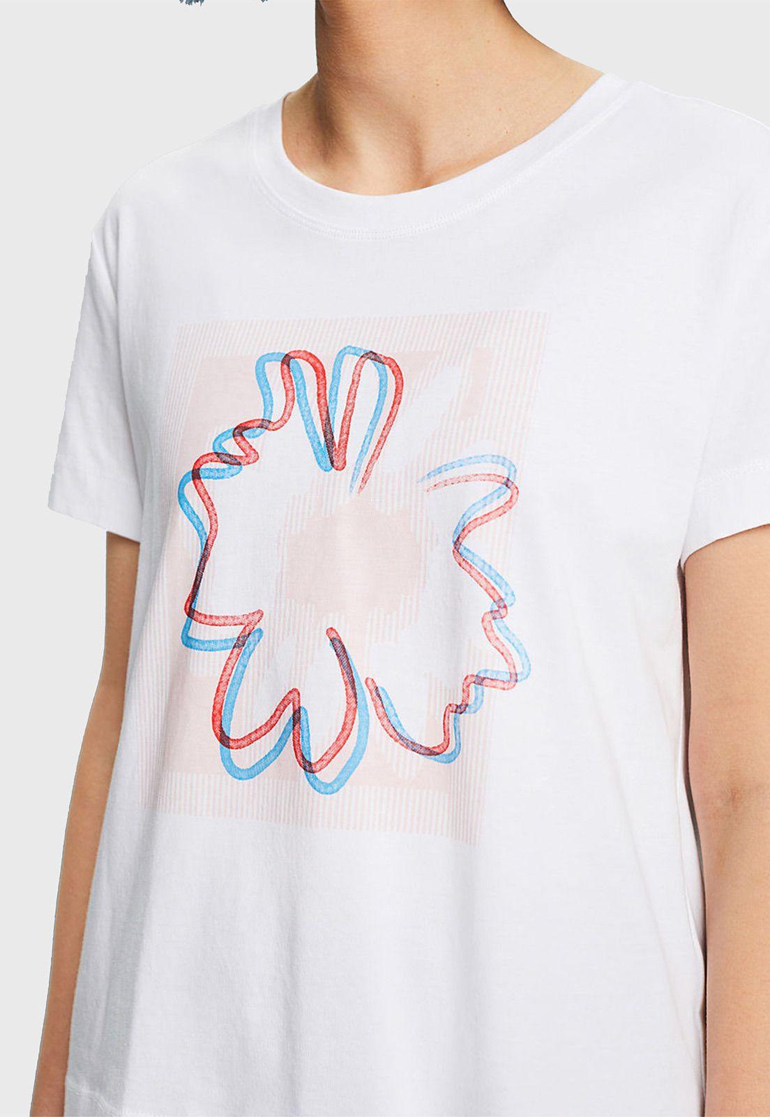 Polera Con Estampado Mujer Esprit 014EE1K319-3