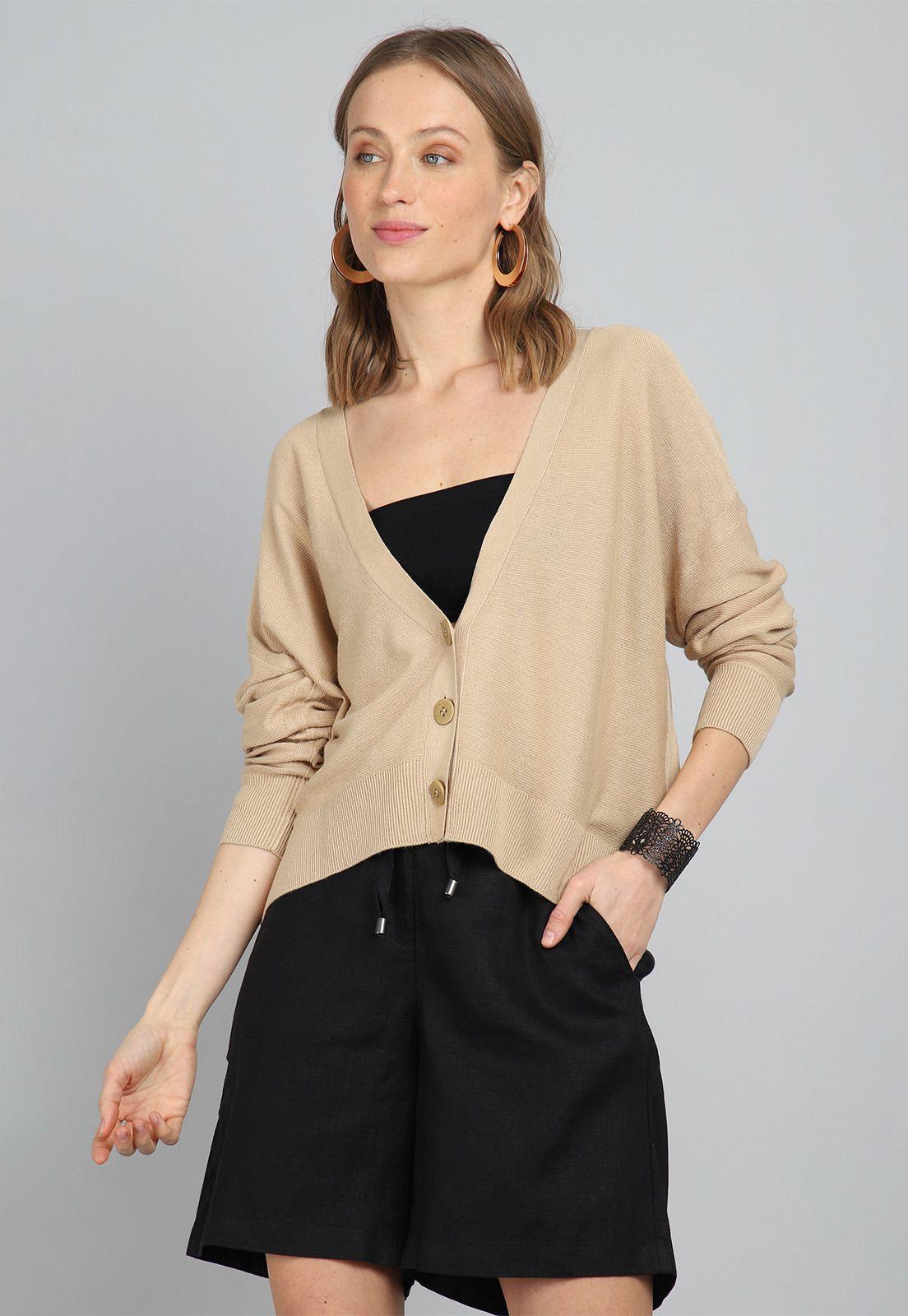 Cardigan Abotonado Mujer Esprit 034EE1I331-0