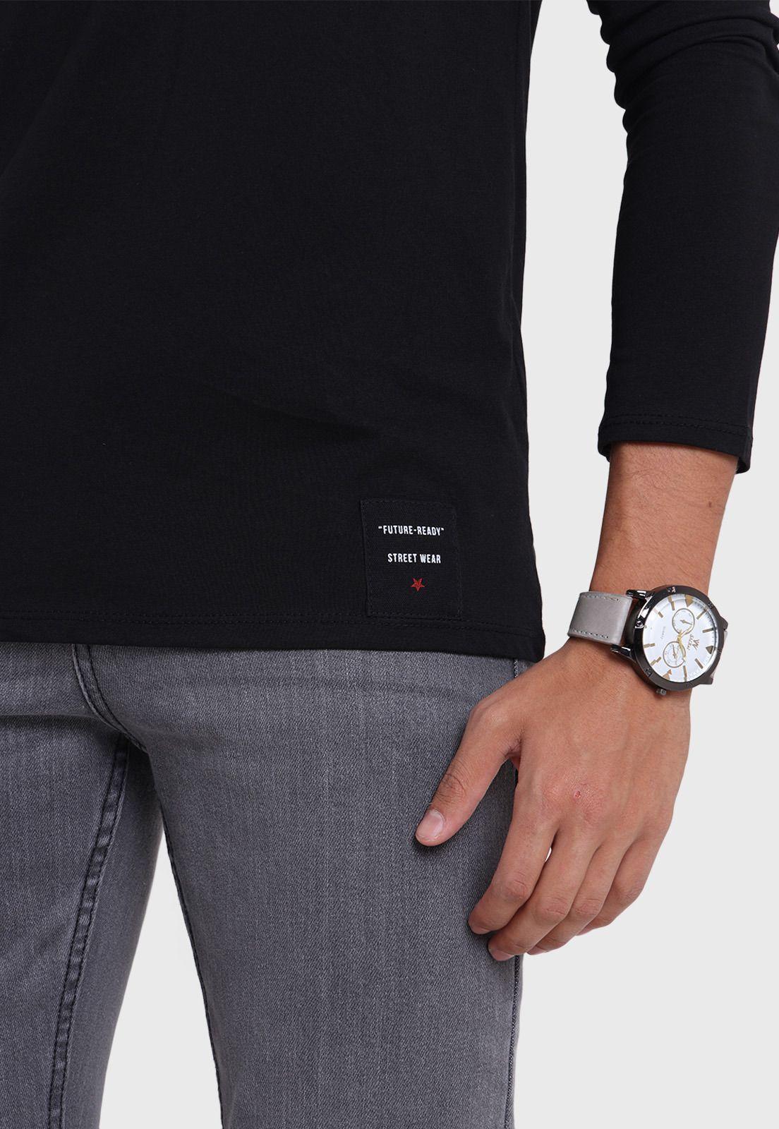 Polera Manga Larga Hombre Soviet SPO2731NE-1