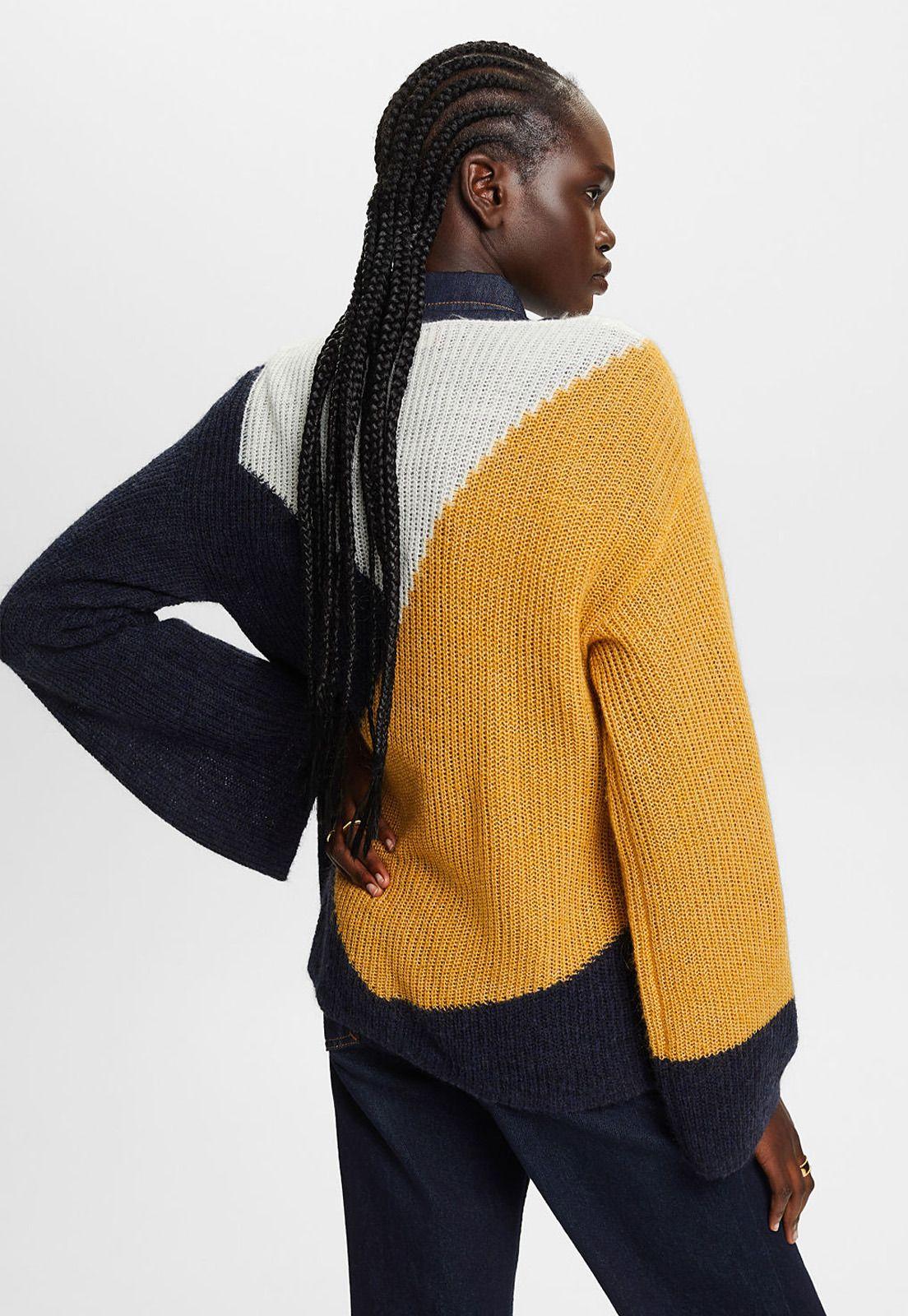 Sweater de colores y mangas acampanadas Mujer Esprit-1
