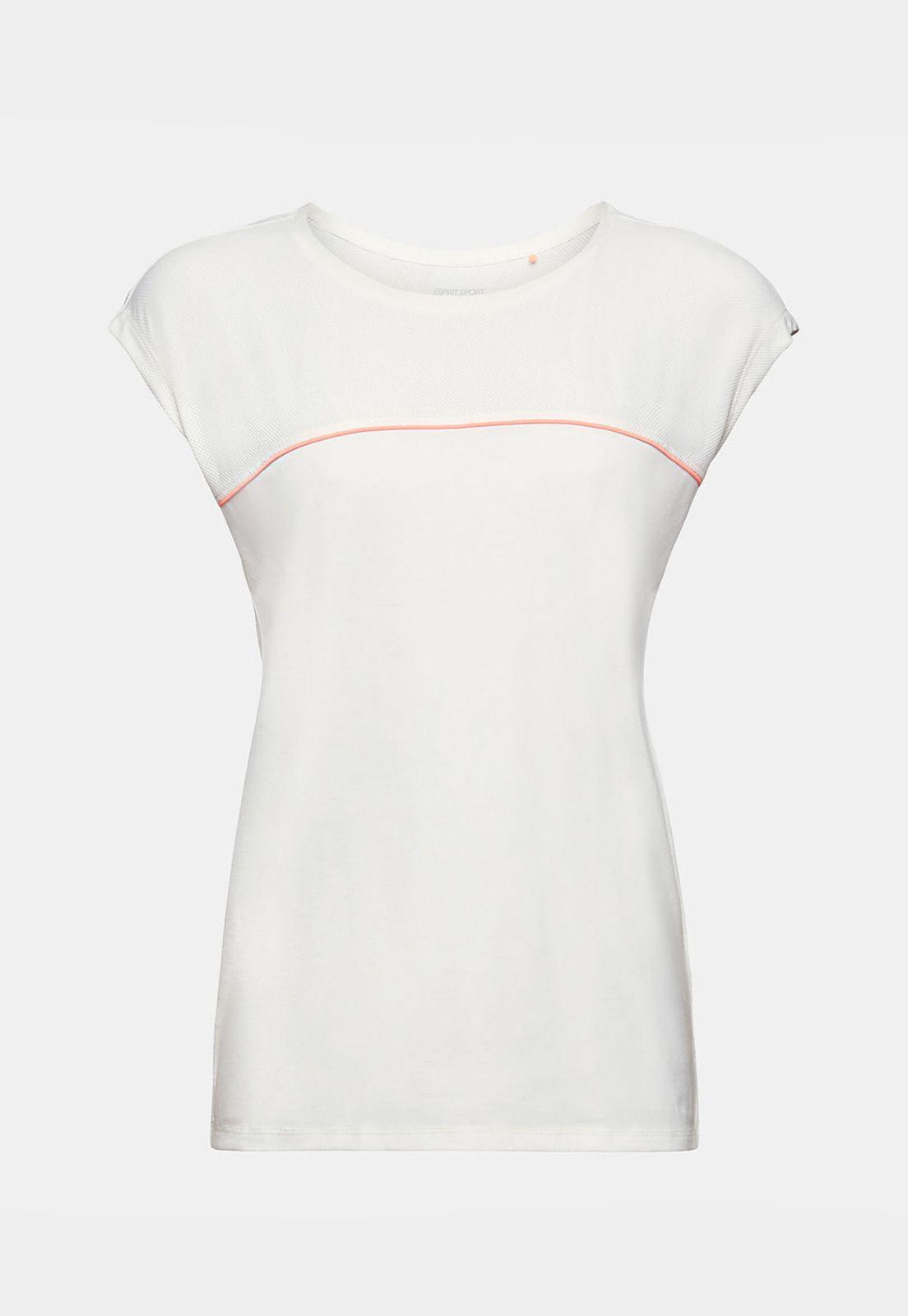 Polera Deportiva Manga Corta Y Diseño Con Raya Mujer Esprit-3