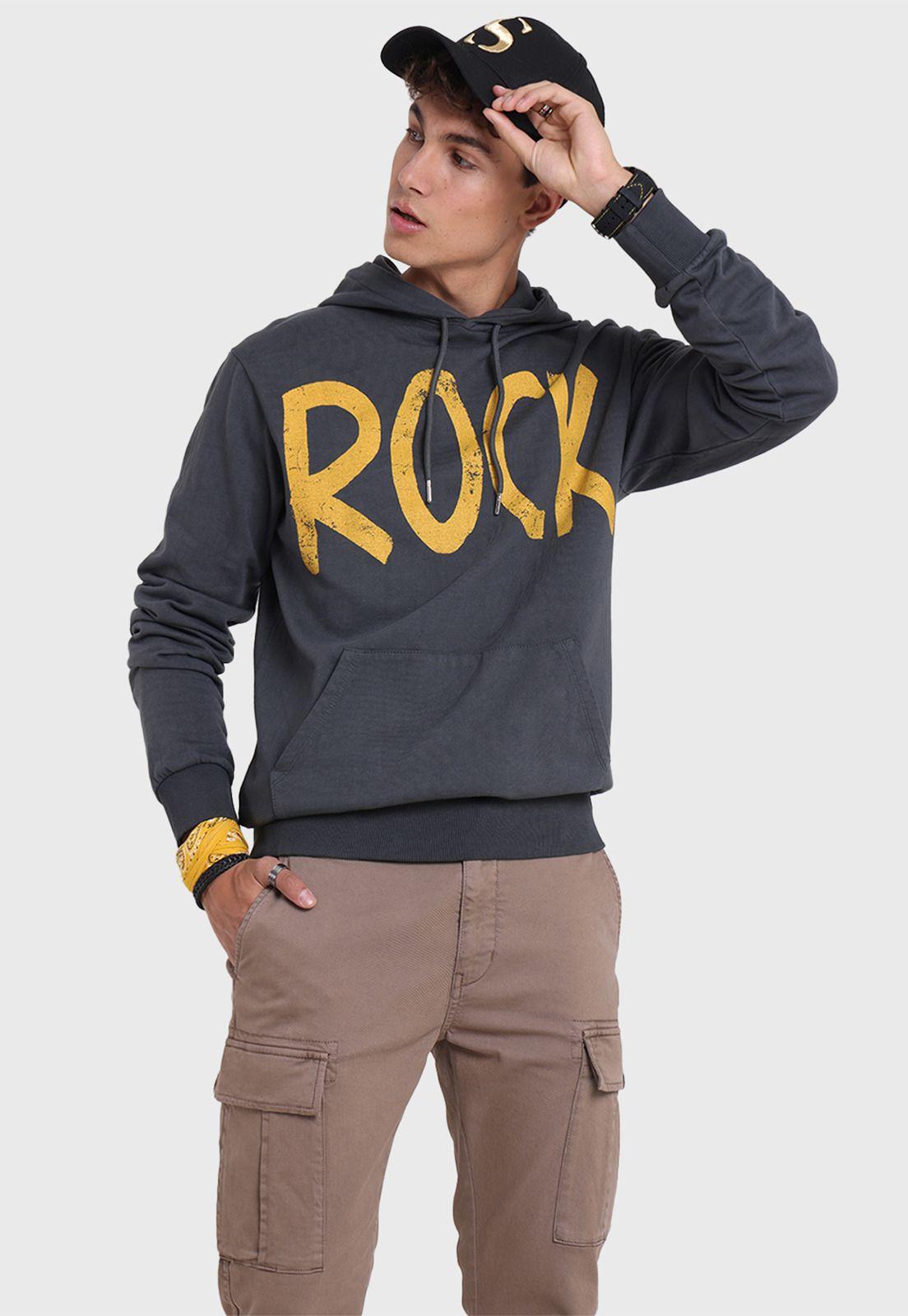 Poleron Con Gorro Hombre Soviet SPL2714GR-0