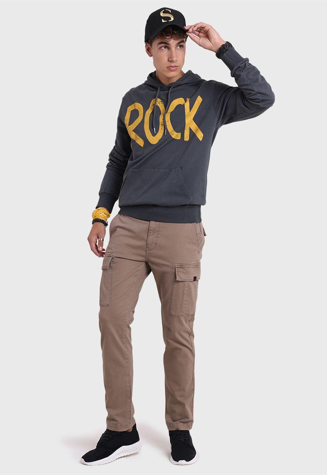 Poleron Con Gorro Hombre Soviet SPL2714GR-4