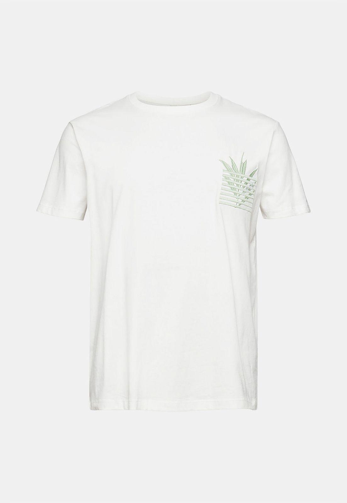 Polera Con Bordado Estampado Hombre Esprit Violeta oscuro-3