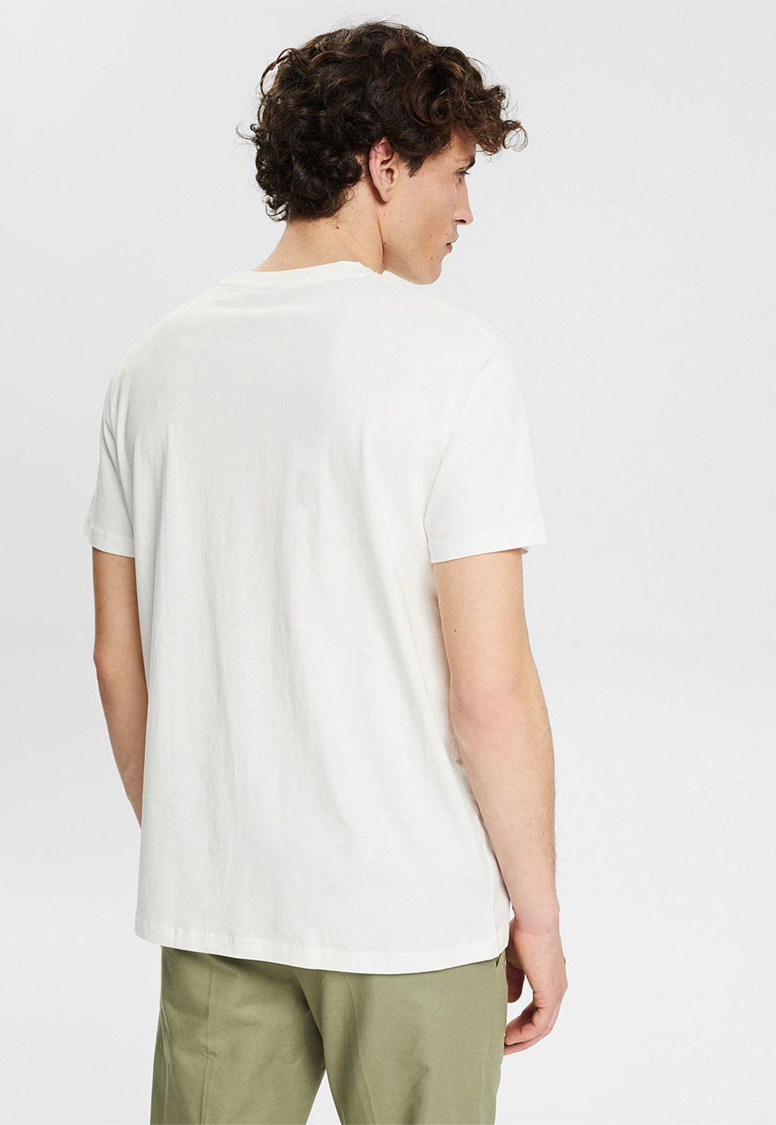 Polera Con Bordado Estampado Hombre Esprit Violeta oscuro-1