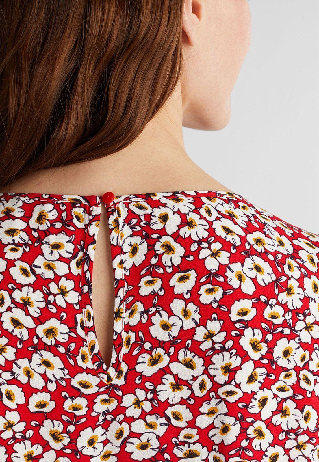 Blusa Manga Larga Estampada Esprit Azul marino-2