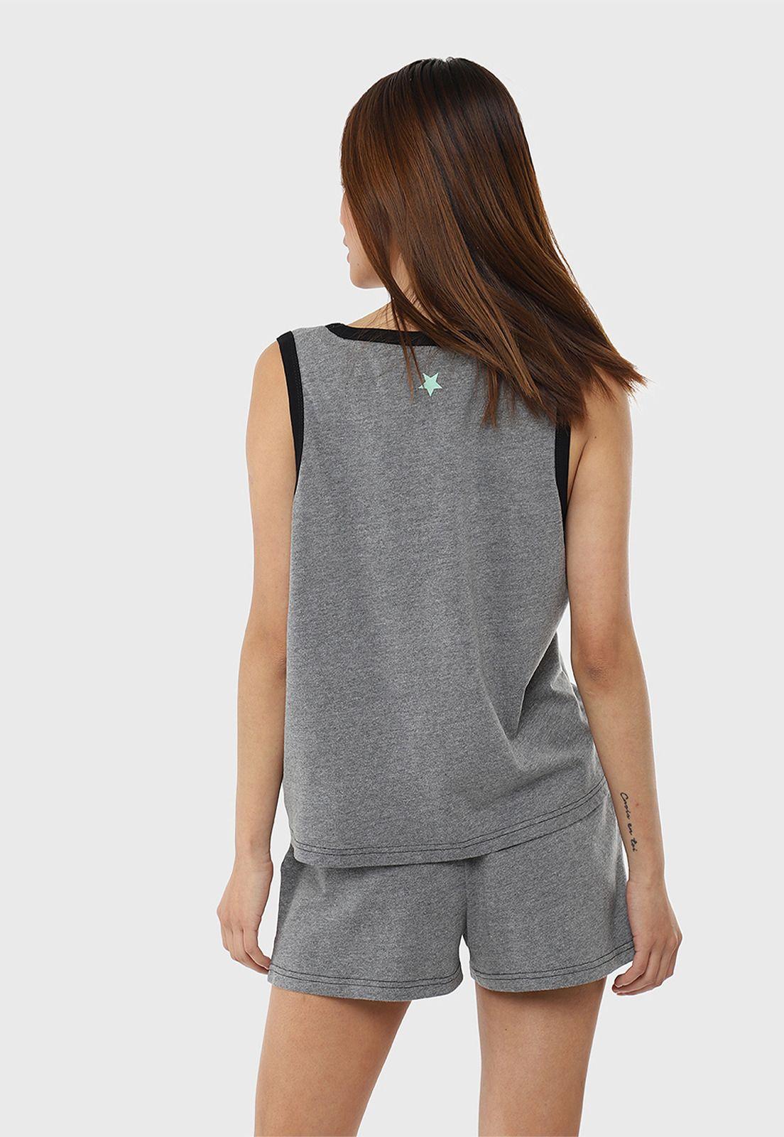 Pijama Mujer 2 Piezas Corto Soviet SVPM223GR-3