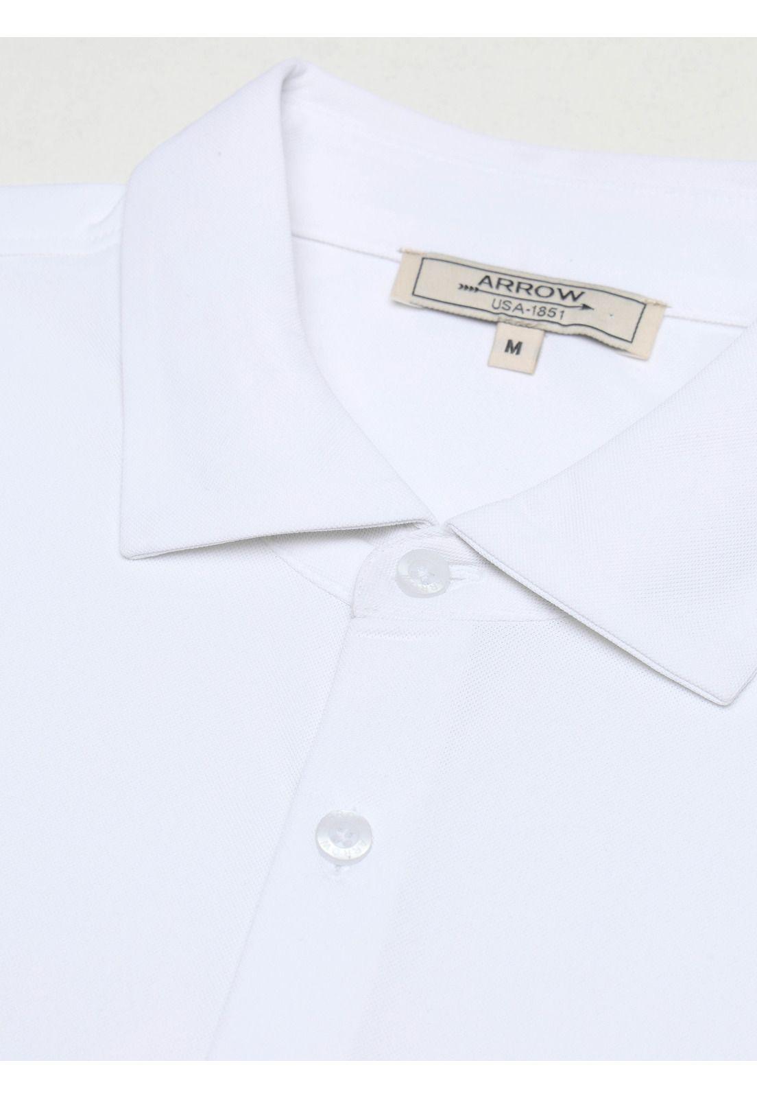 Camisa Spandex Non Iron Regular Fit Blanco Arrow CM34055BL-4