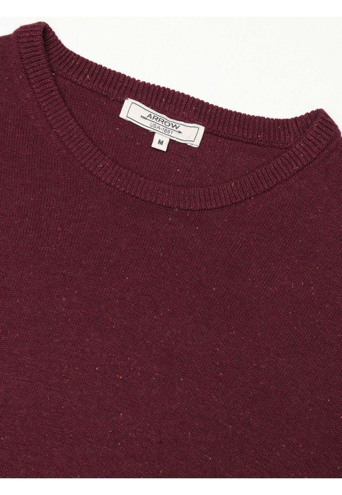 Sweater Cuello Redondo Regular Fit Burdeo Arrow SW33090BU-4