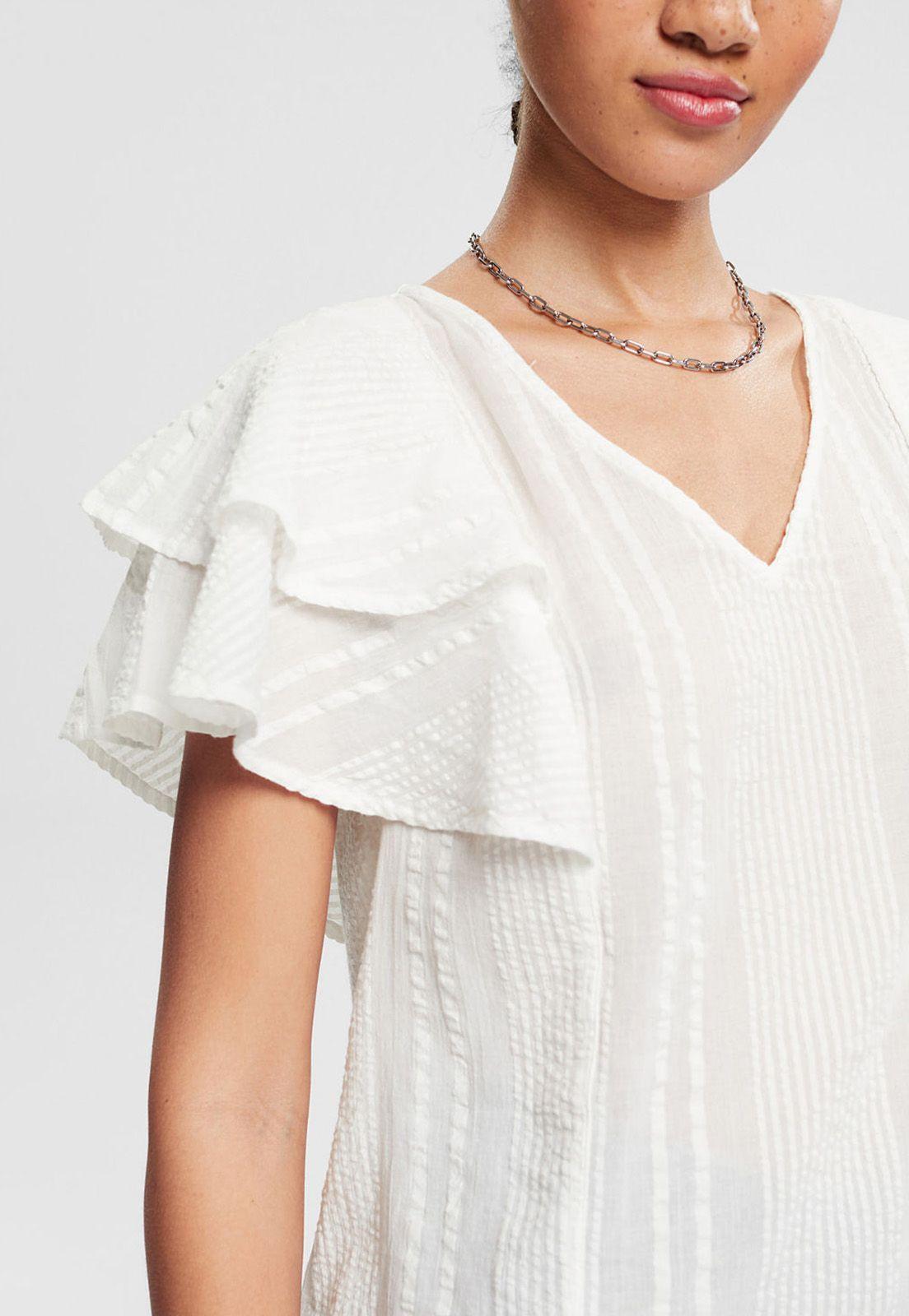 Blusa Estampada Con Mangas Avolantadas Esprit-2