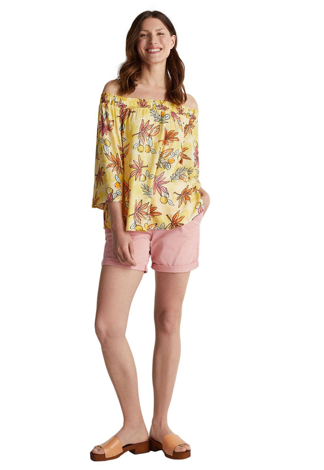 Blusa estampada de flores-0
