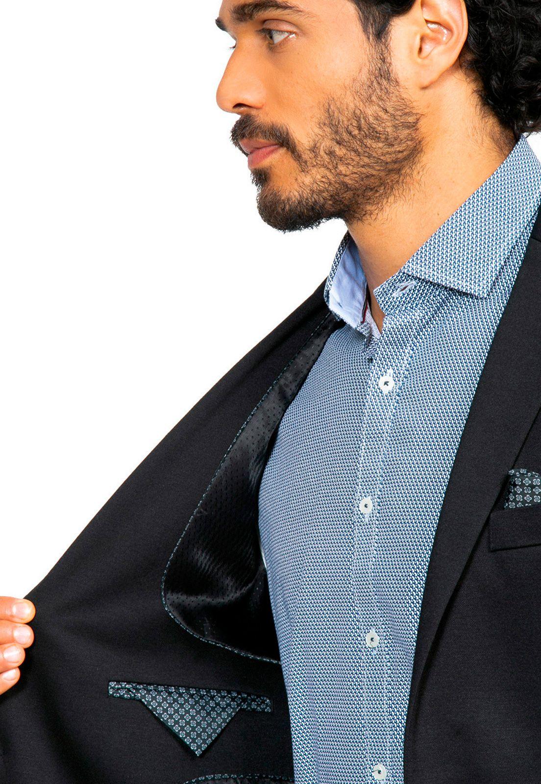 Blazer Casual Negro Guy Laroche-5