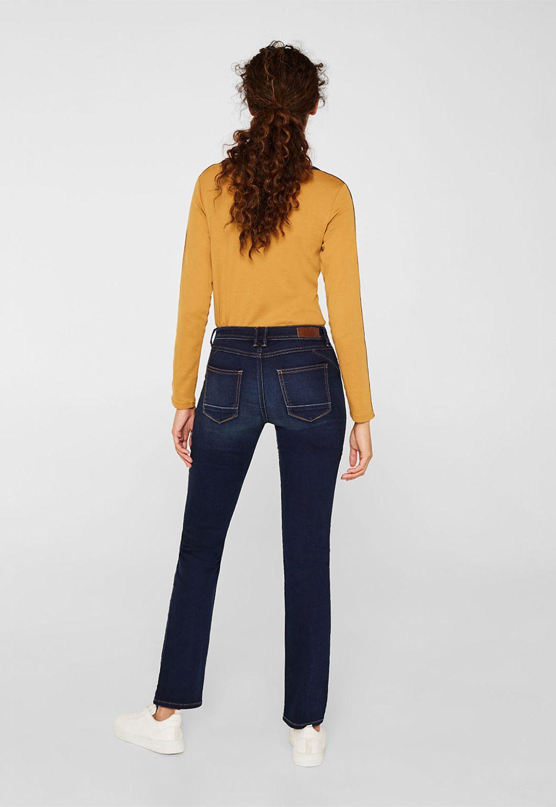 Jeans Straight Medium Rise Esprit-1