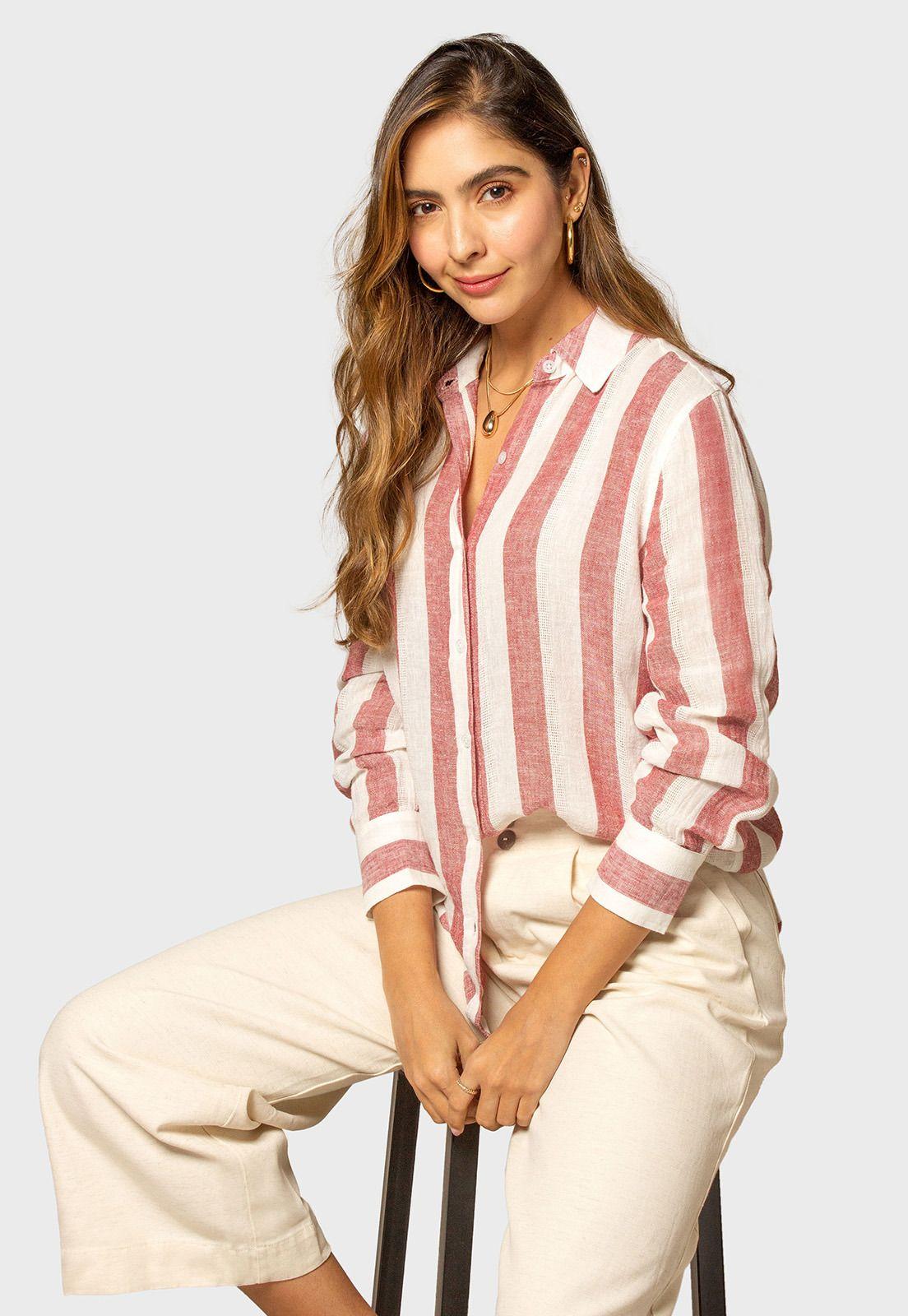 Blusa Lino Moda Mujer Esprit 611G025-0