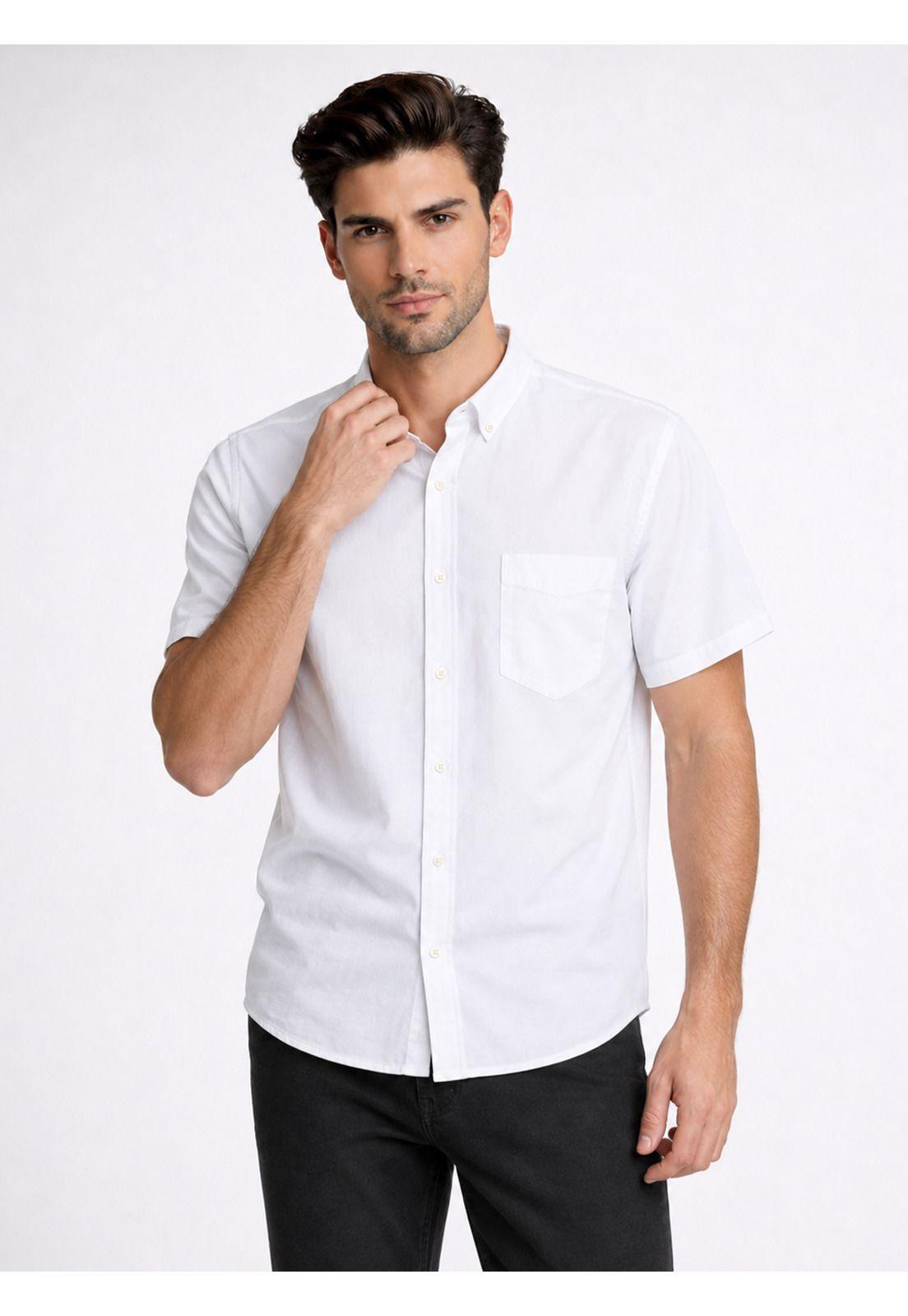 Camisa Lisa Regular Fit Blanco Piero Butti PBDVF26BL-0