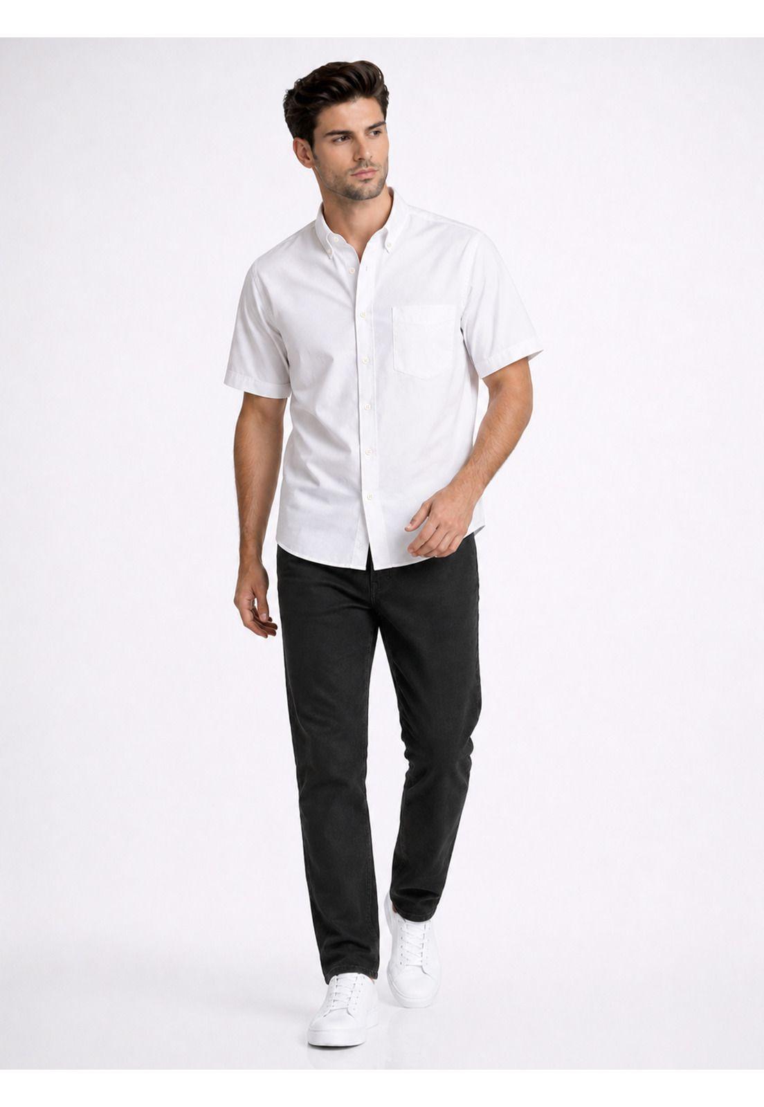Camisa Lisa Regular Fit Blanco Piero Butti PBDVF26BL-3