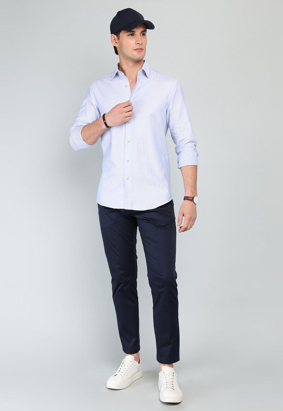 Camisa Casual Texturada Arrow CM32I93AZ-3