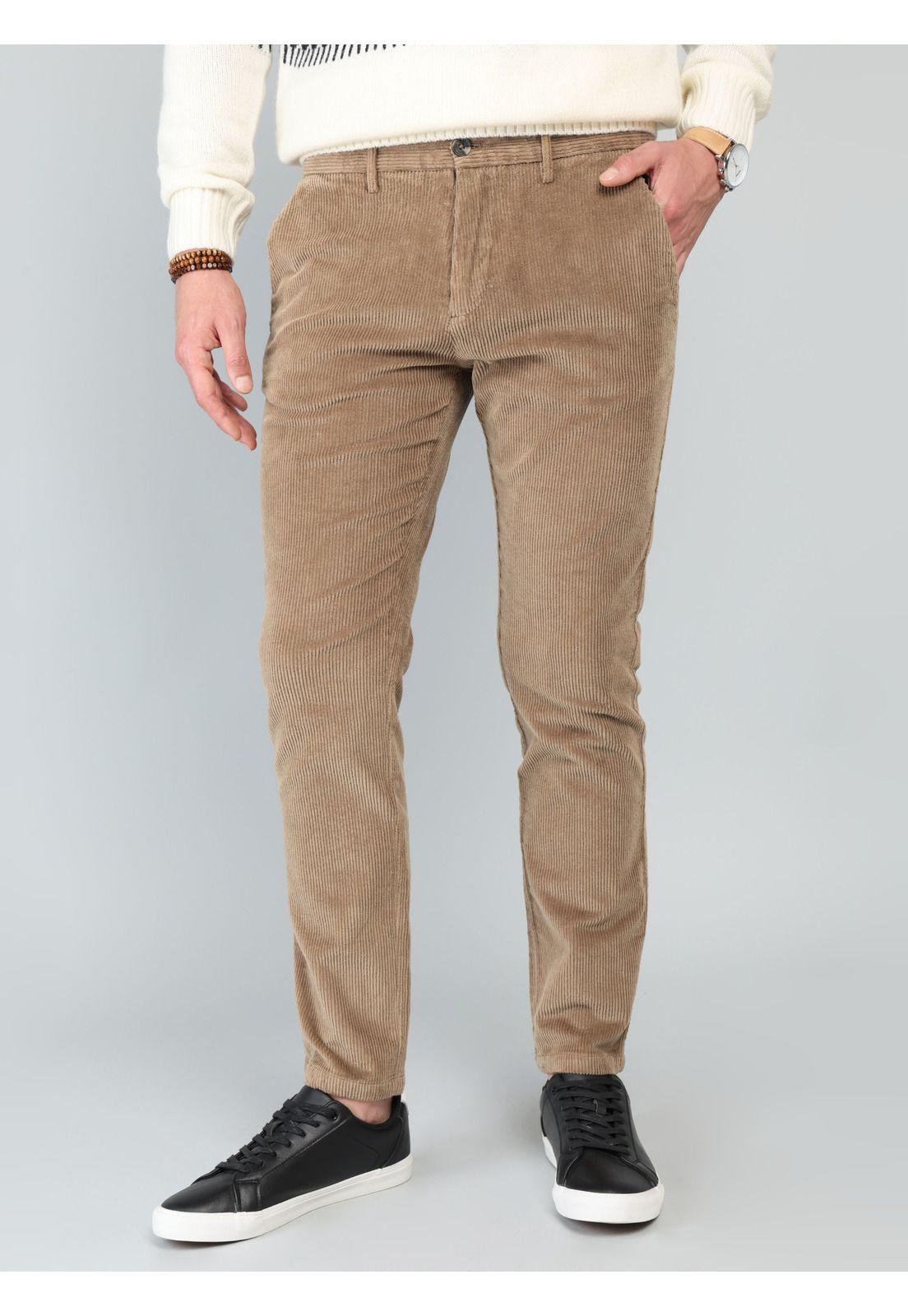Pantalón Cotelé Spandex Regular Fit Camel Arrow PA33032CM-0