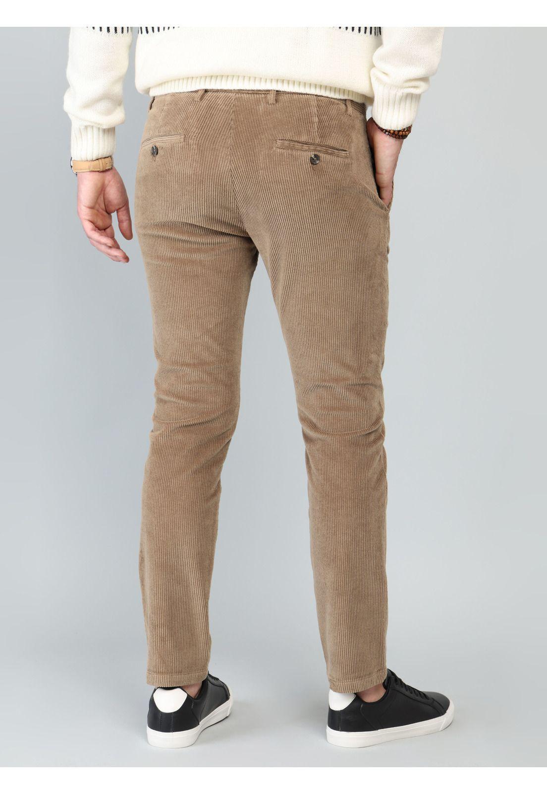 Pantalón Cotelé Spandex Regular Fit Camel Arrow PA33032CM-1