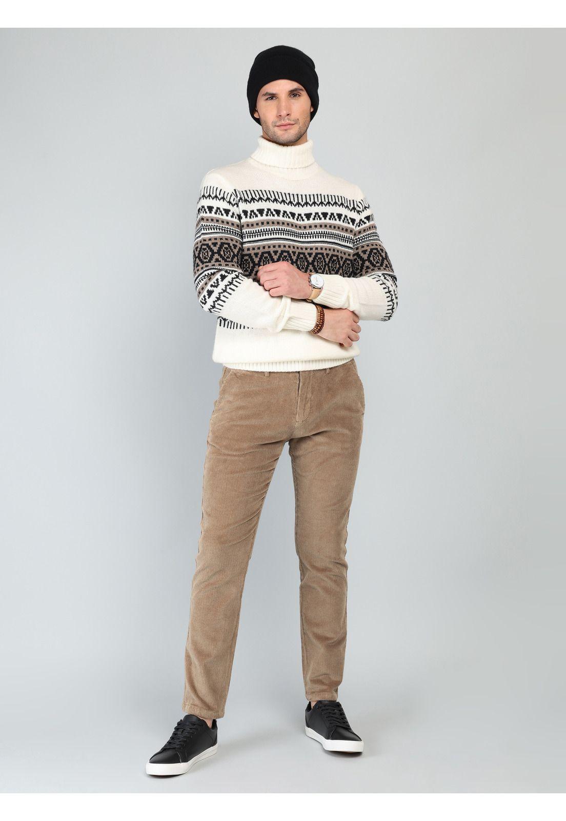 Pantalón Cotelé Spandex Regular Fit Camel Arrow PA33032CM-3