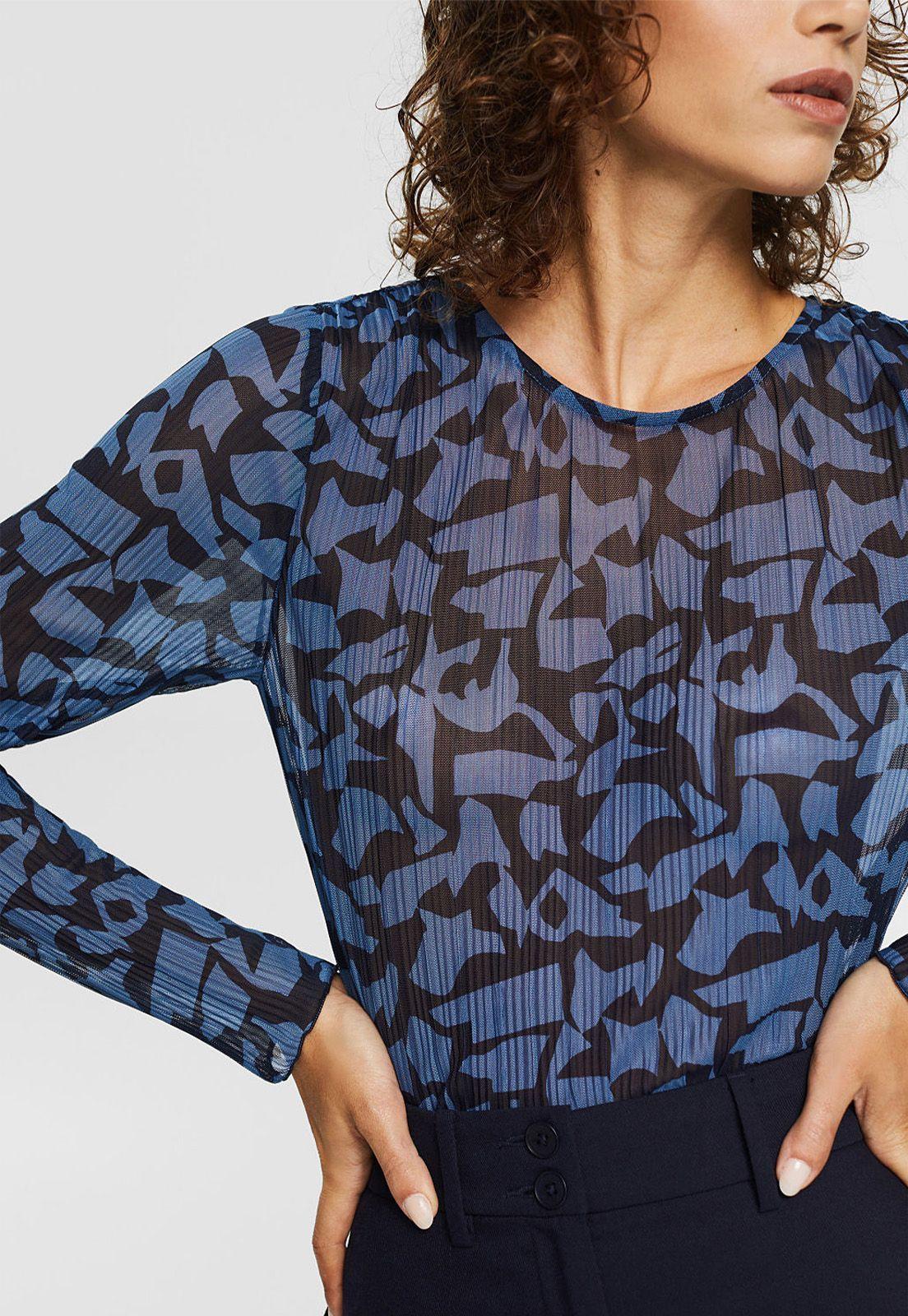 Polera Manga Larga Esprit Azul marino-2