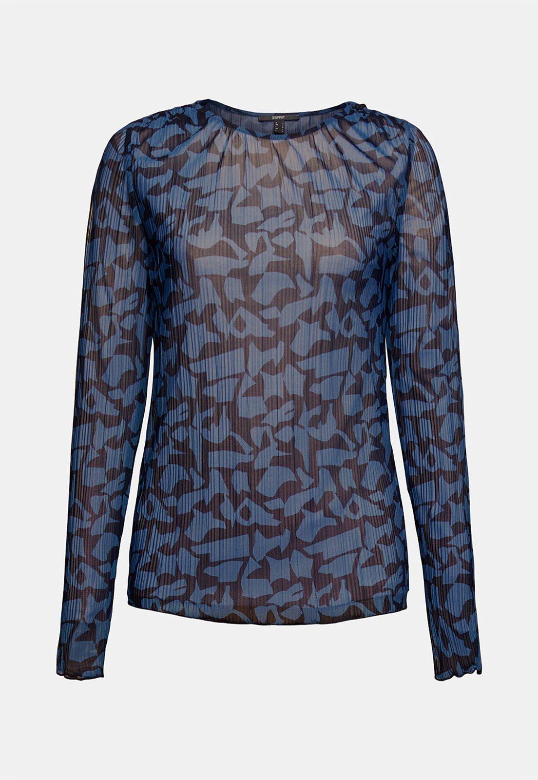 Polera Manga Larga Esprit Azul marino-3